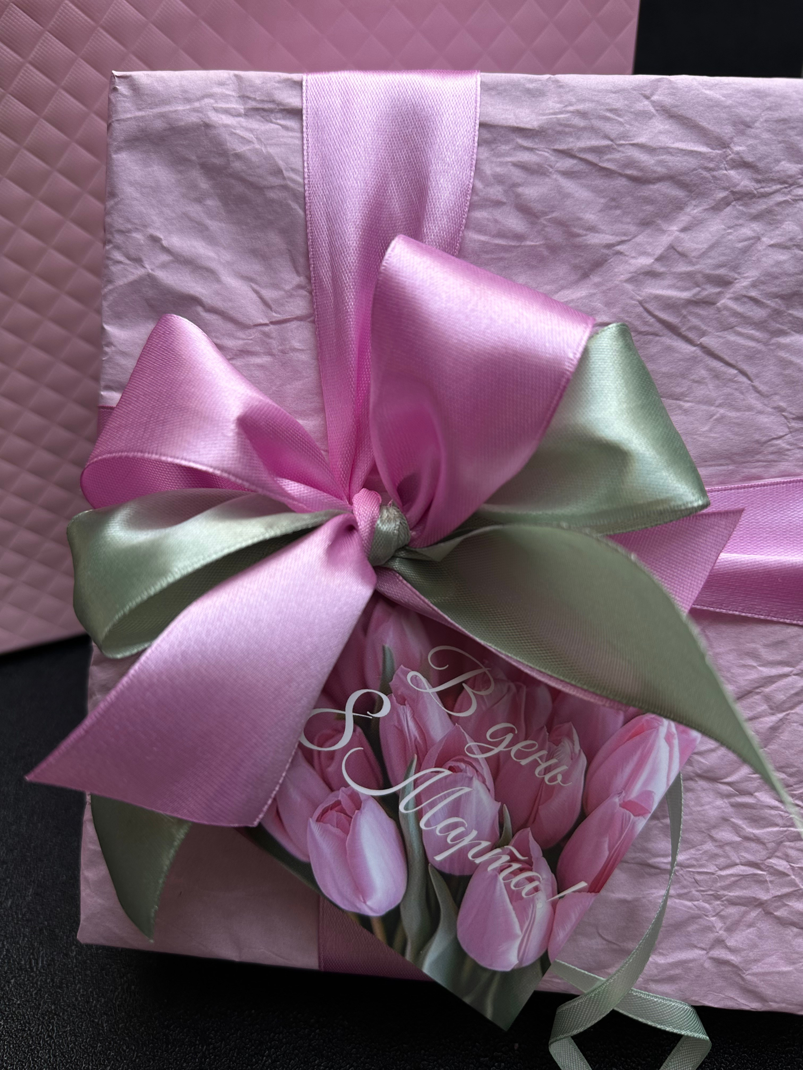 Оформление подарка «Пастель». Студия подарочных наборов «Владия»