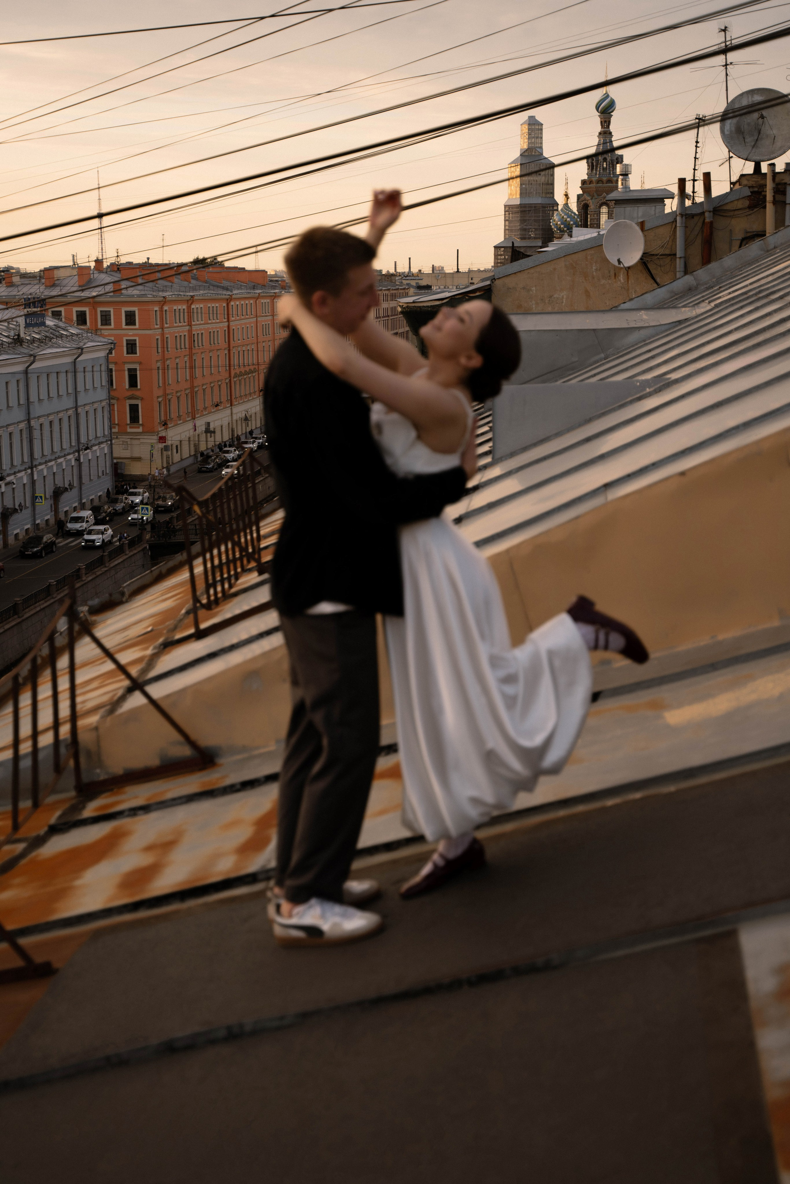 Романтика Питерских крыш. Свадебный фотограф в Краснодаре и Санкт-Петербурге Евгения Алексеева