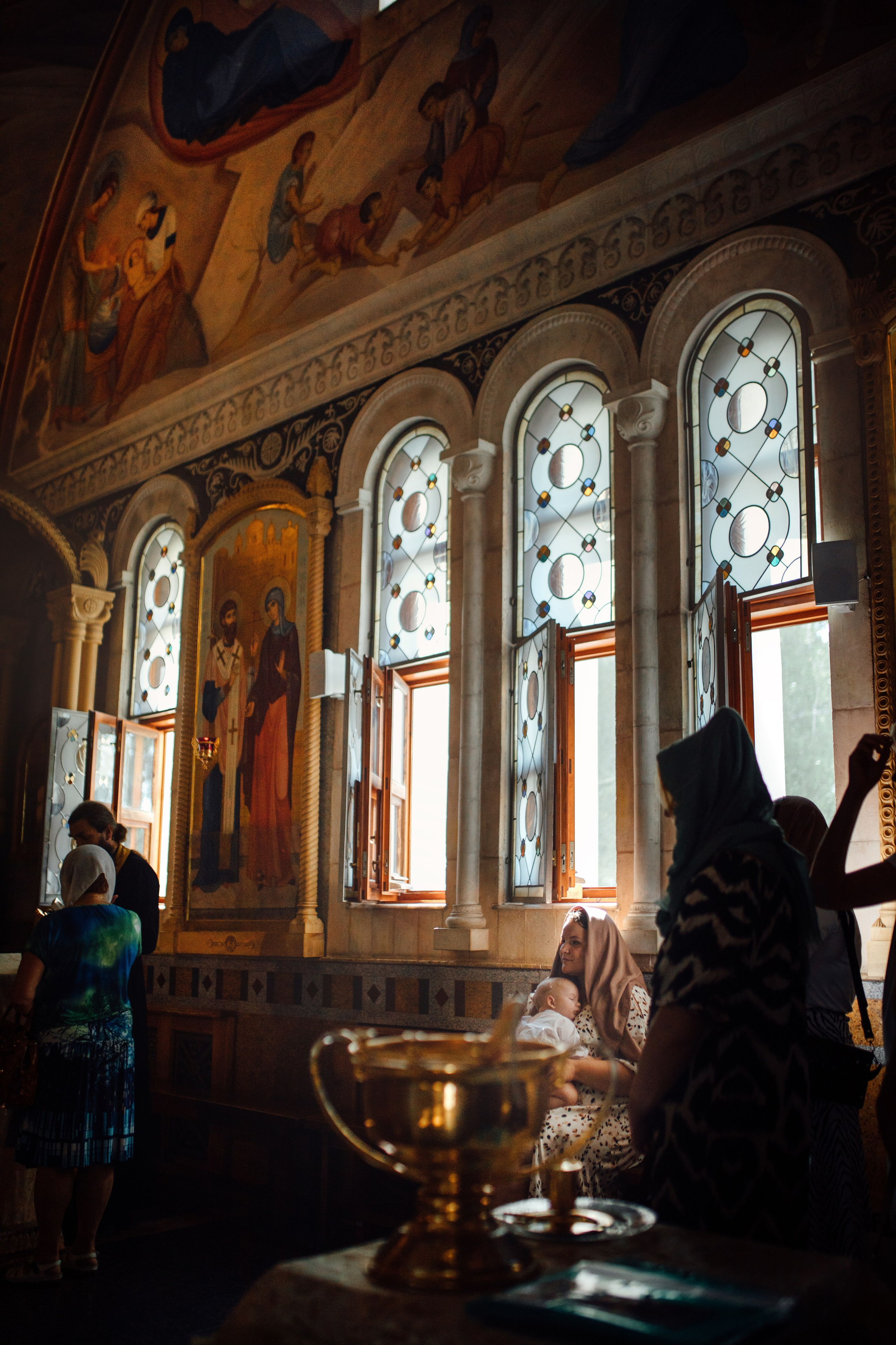 Крещение Егора (Георгия) Державный храм, св. Елисаветенского монастыря, Новинки, август 2024