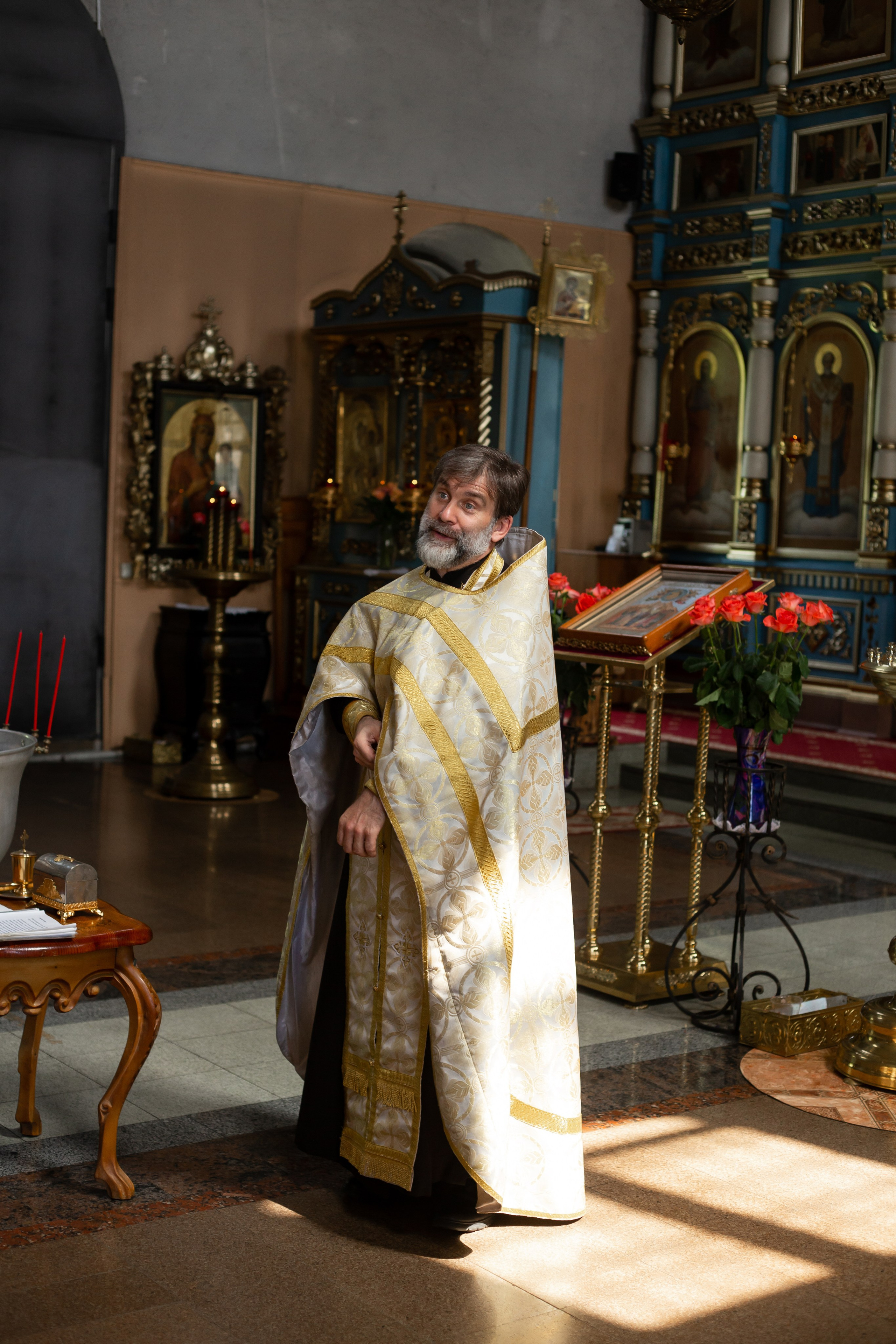 Крещение Андрюши, Храм Покрова Пресвятой Богородицы в селе Жестылево. Фотограф Дмитров и МО Валентина Халикова