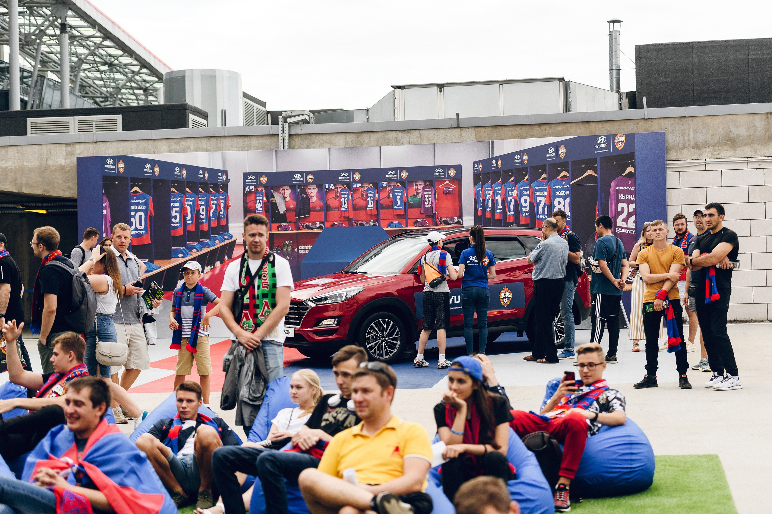 ПФК ЦСКА vs Hyundai. Активации на стадионе. Фотограф Сергей Бойко Москва