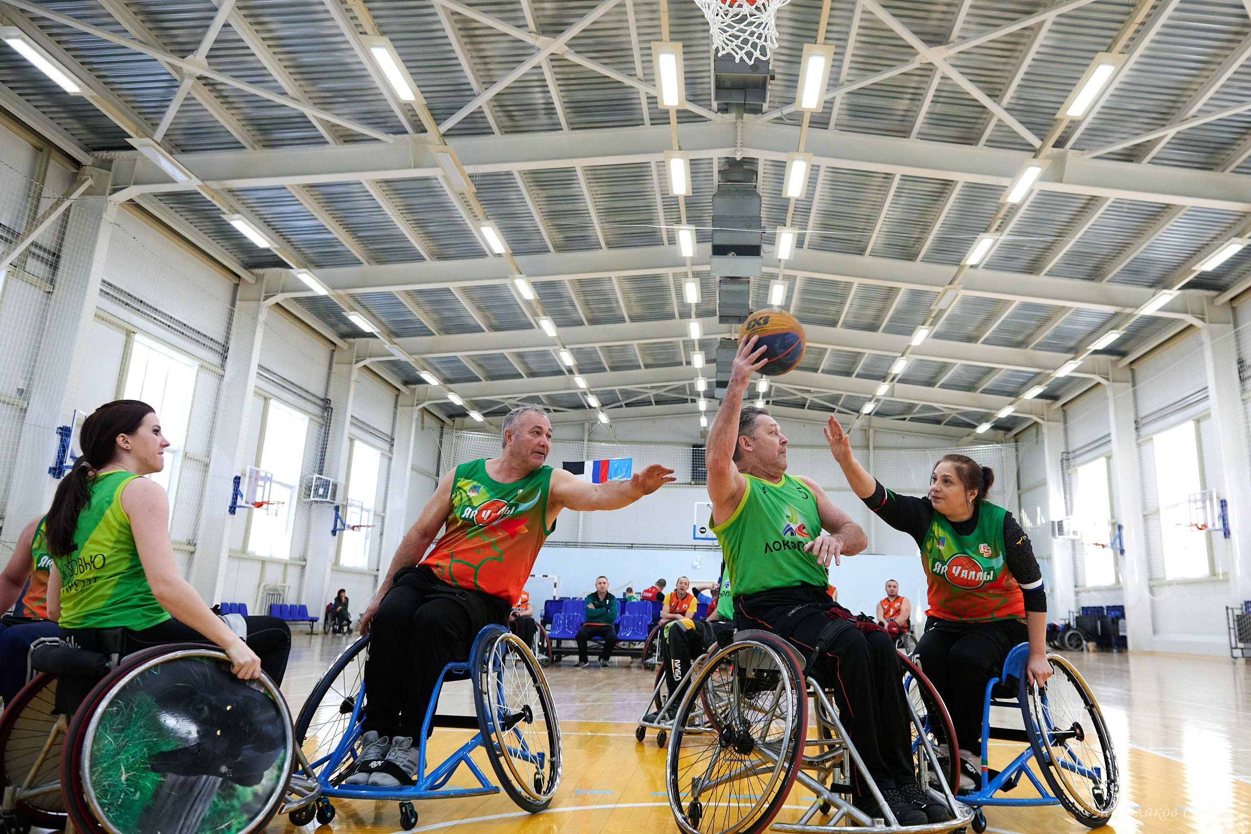 X традиционный Рождественский турнир по баскетболу на колясках. Ижевск. Спортивный репортажный фотограф в Ижевске Сергей Мерзляков