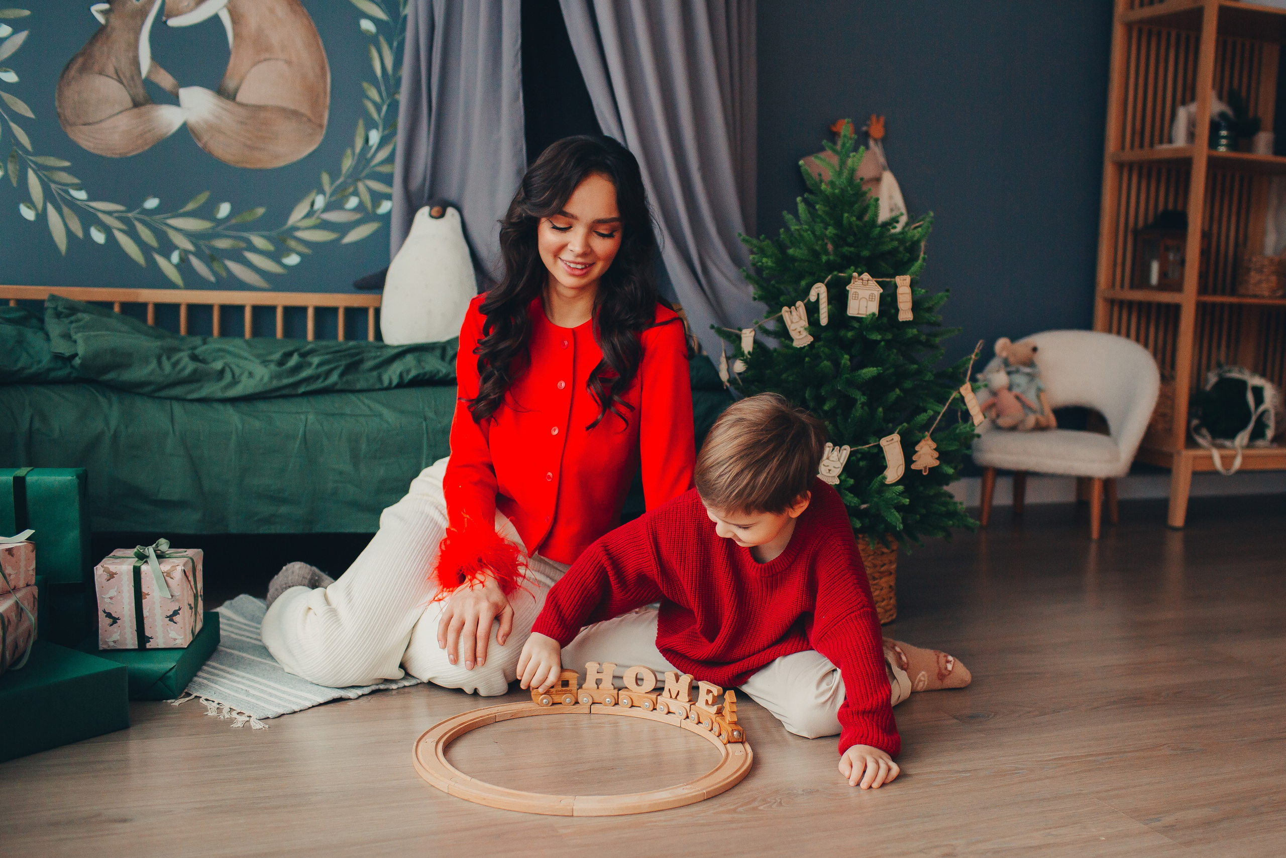 Новогодняя съёмка в студии. Фотограф Евгения Мальцева, Архангельск