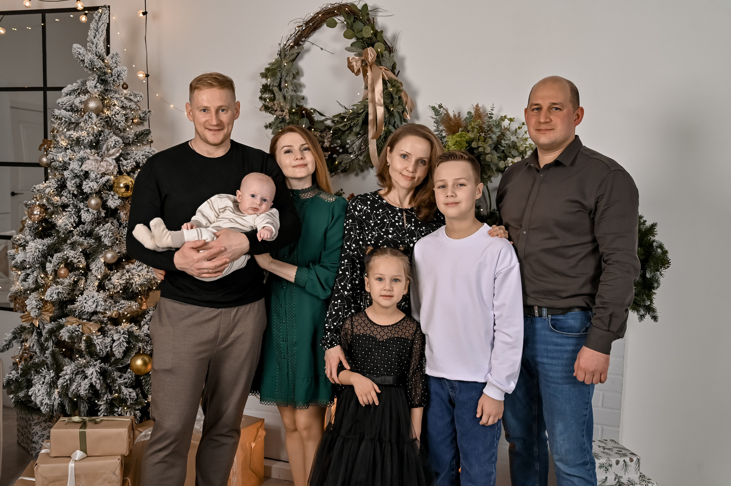 Новогодняя фотосессия в студии. Семейный и свадебный фотограф в г. Уфа Динара