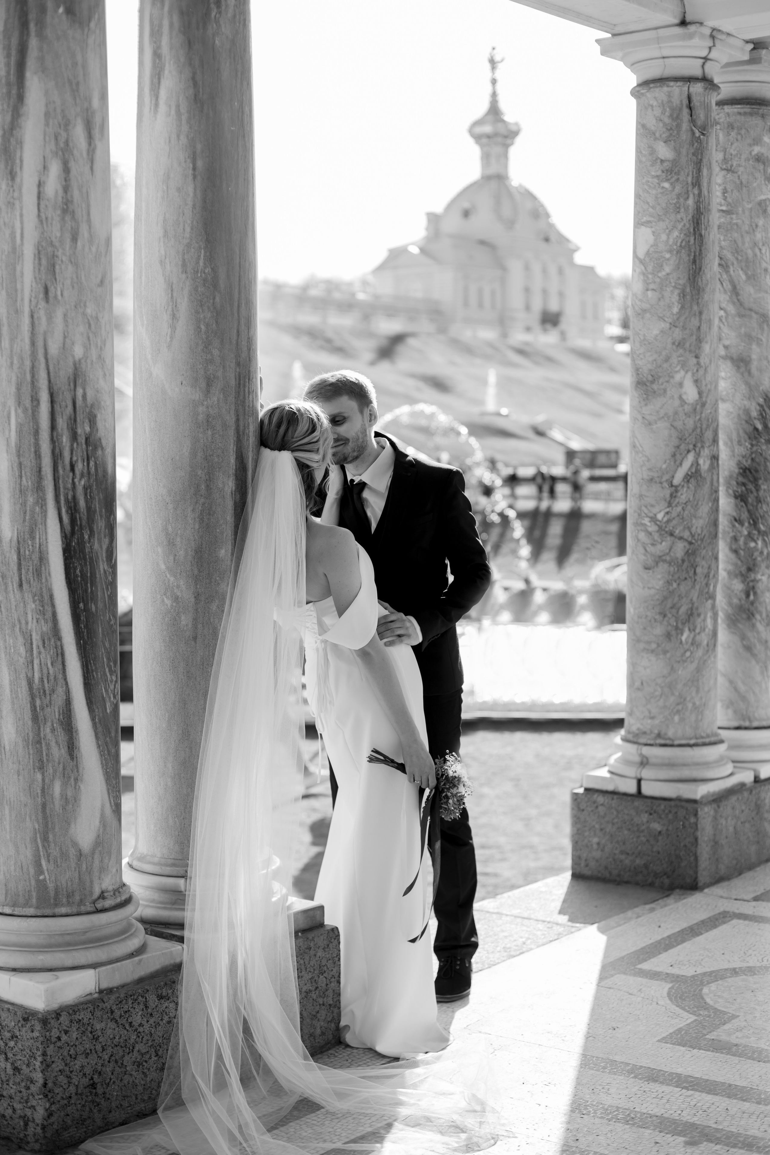 Петергоф / ЗАГС + прогулка. Свадебный и семейный фотограф в Москве Диана Левченко