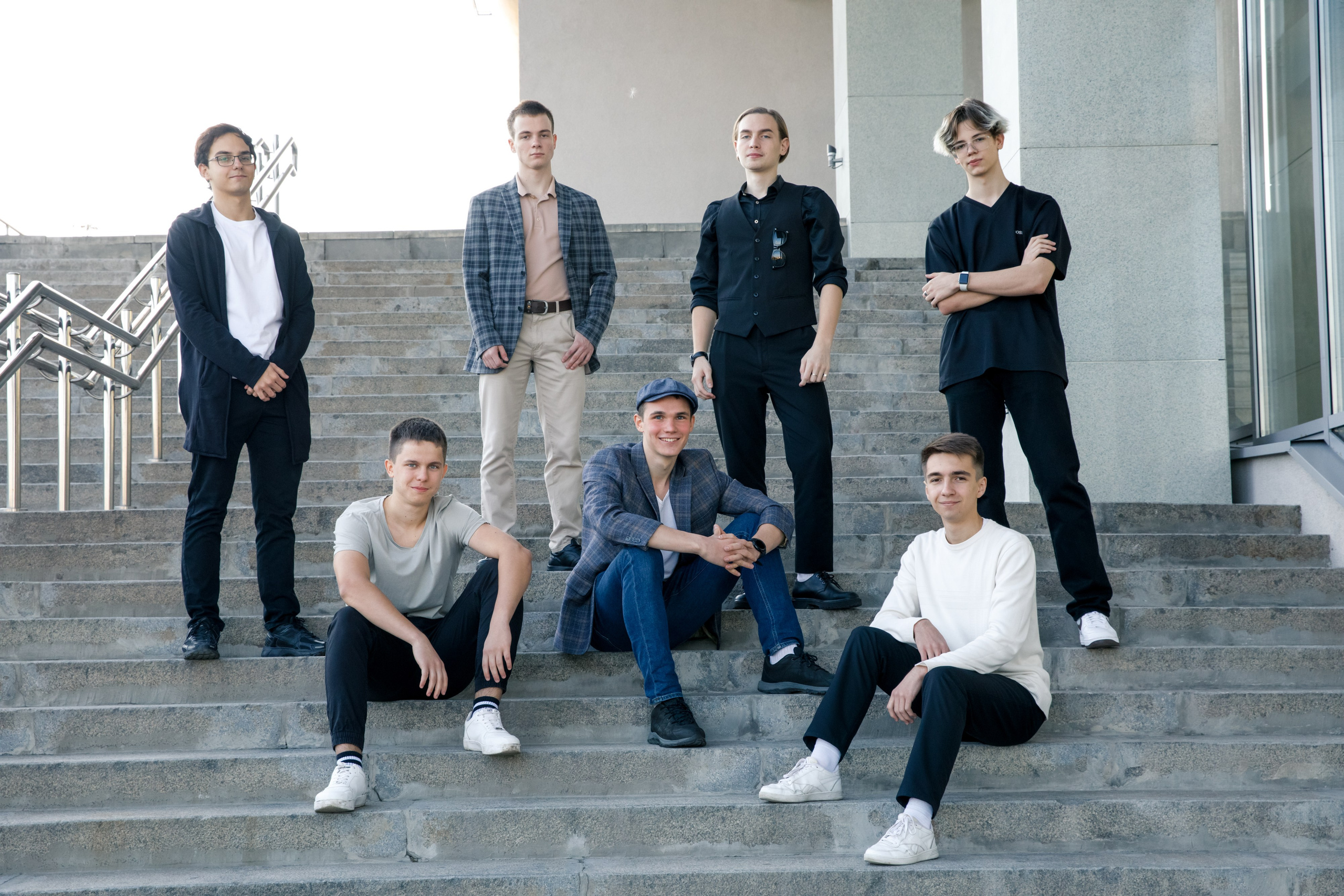 Фотосессия школьников в парке. Выпускные альбомы Евгении Виноградовой г. Липецк