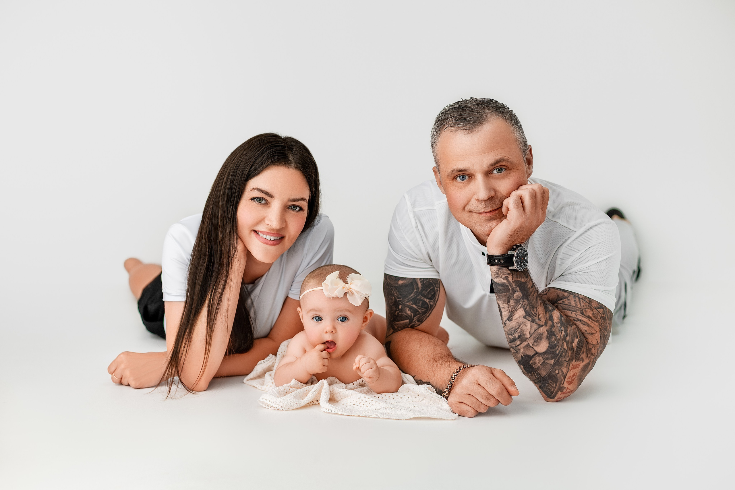 Милена и семья, 5 месяцев. Фотограф новорожденных в Нижнем Новгороде Надежда Кадылкина