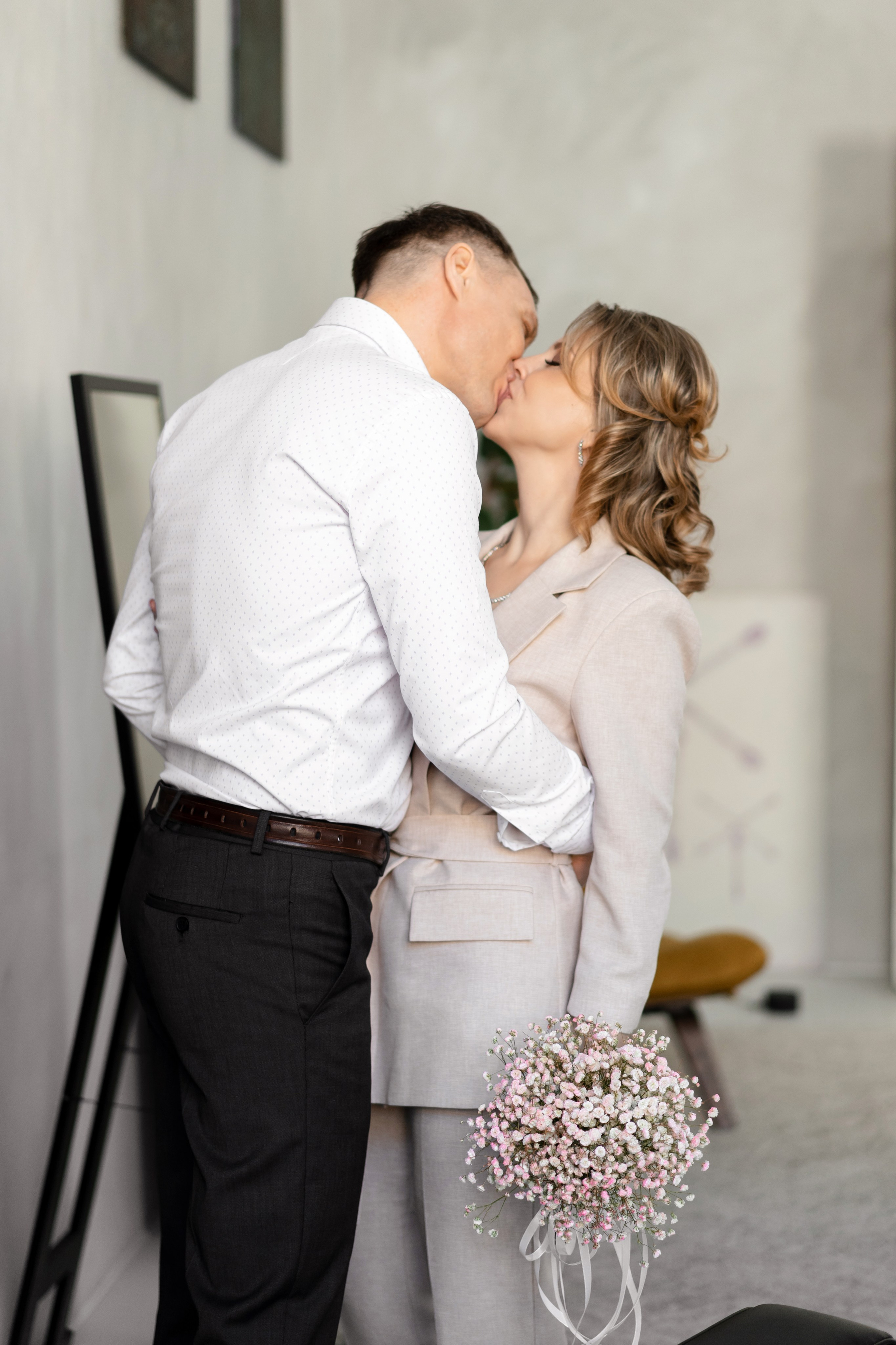 Стильная пара в фотостудии. Семейный и детский фотограф во Владивостоке Мария Гой