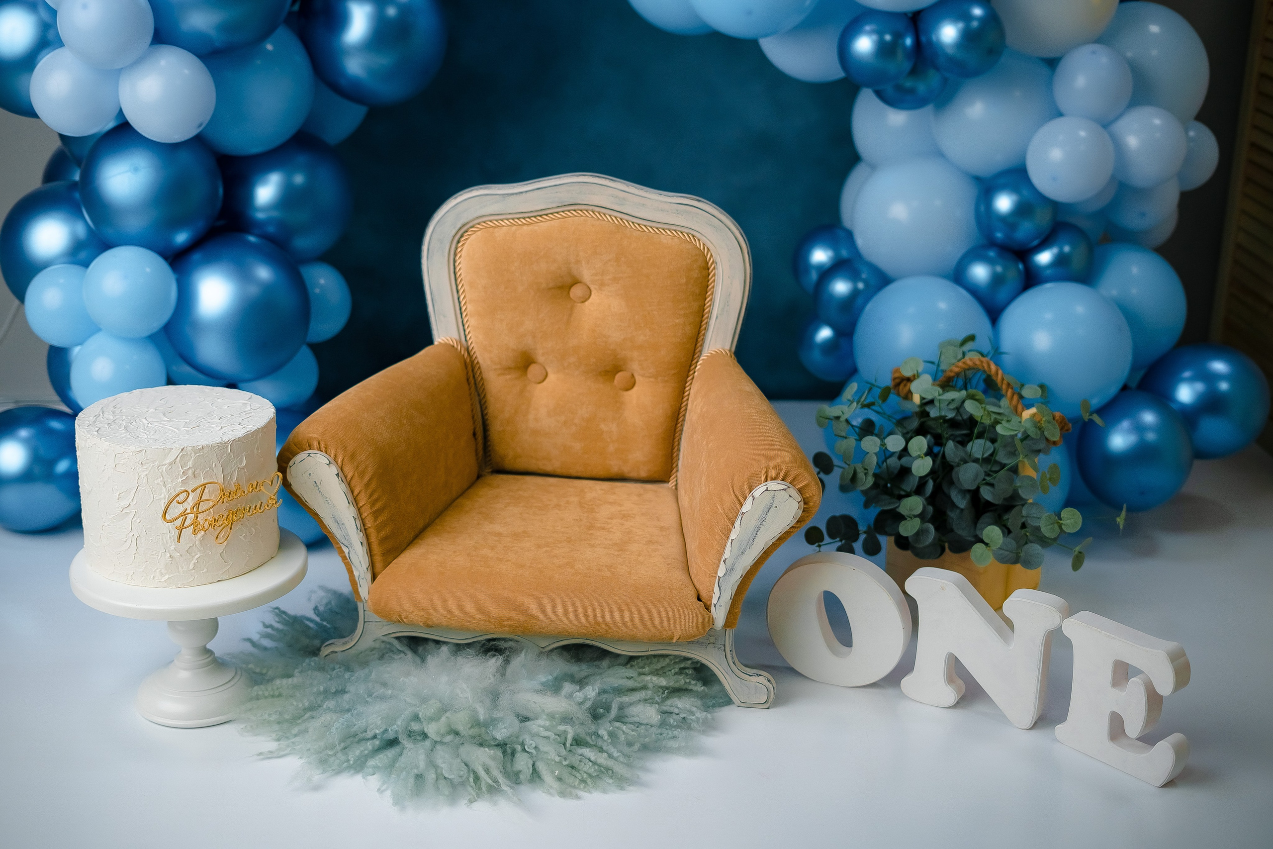 Шары к тарифу «годик эксклюзив». Фотограф новорожденных в г. Павлово Беспалова Екатерина