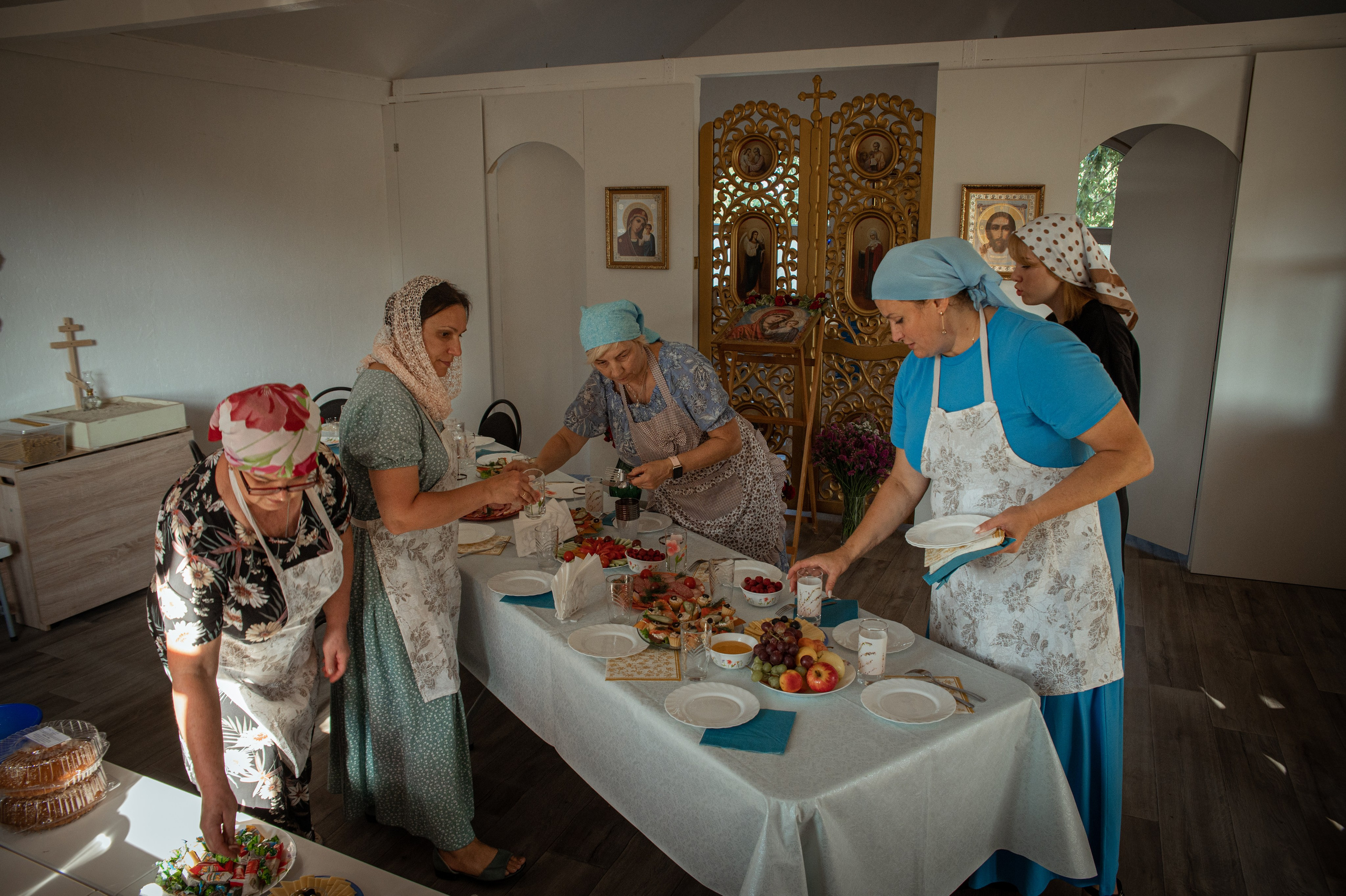 Освещение купола в храме Казанской иконы Божьей Матери х. Закутский. Церковный, семейный и репортажный фотограф Волгоград, Волжский