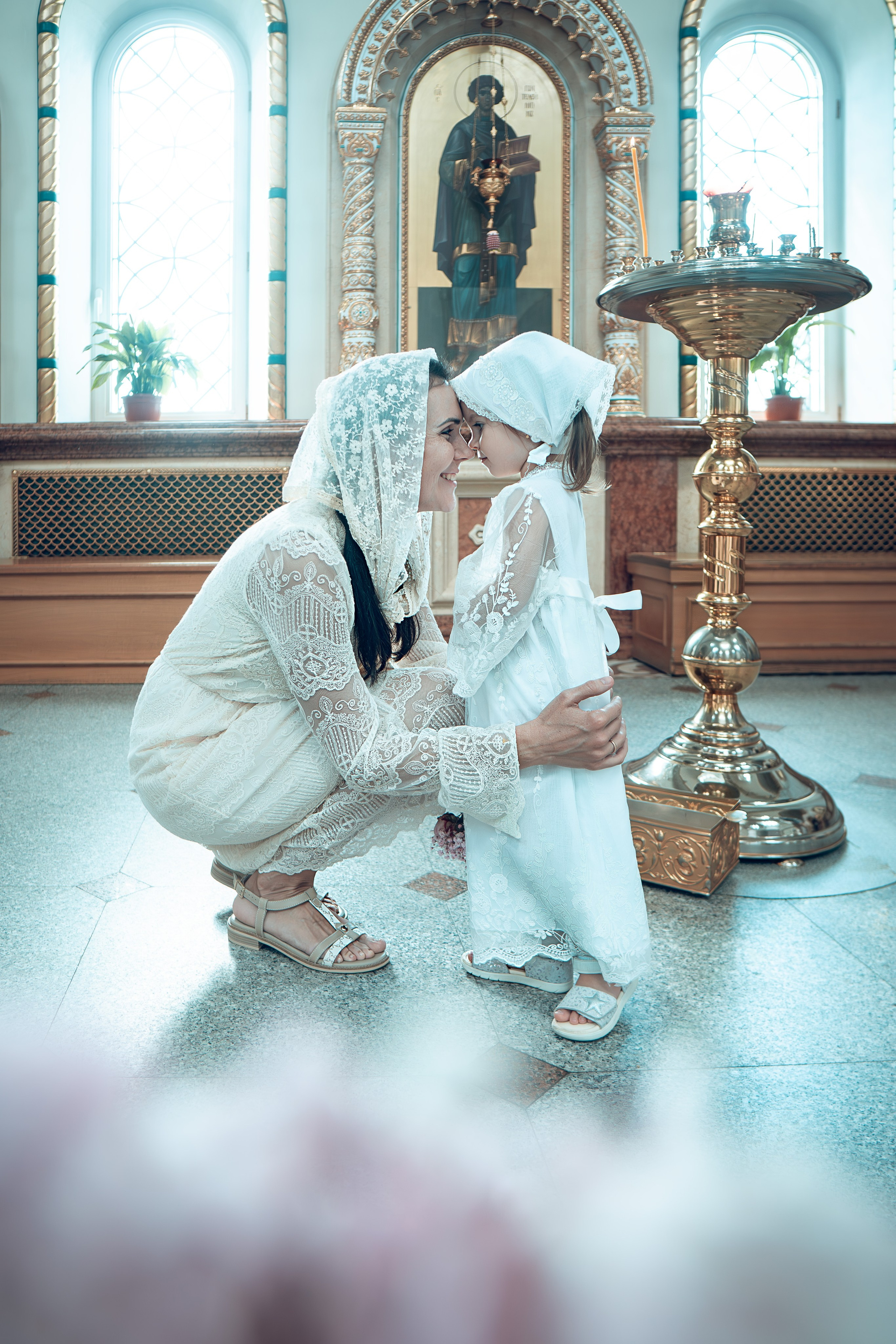 Таинство Крещения Евы и Софии