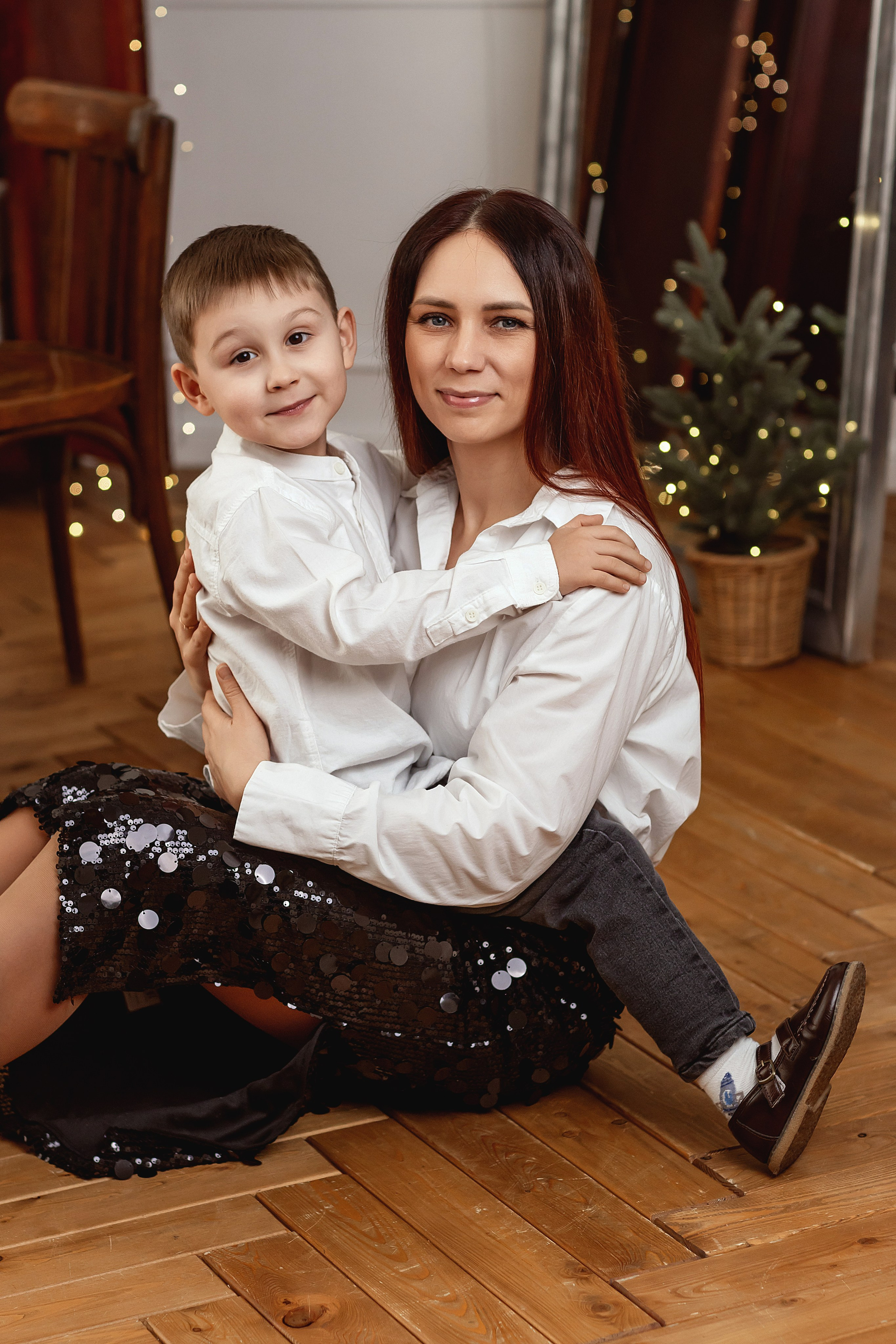 Семейная новогодняя фотосессия. Детский и семейный фотограф Елена Воропаева