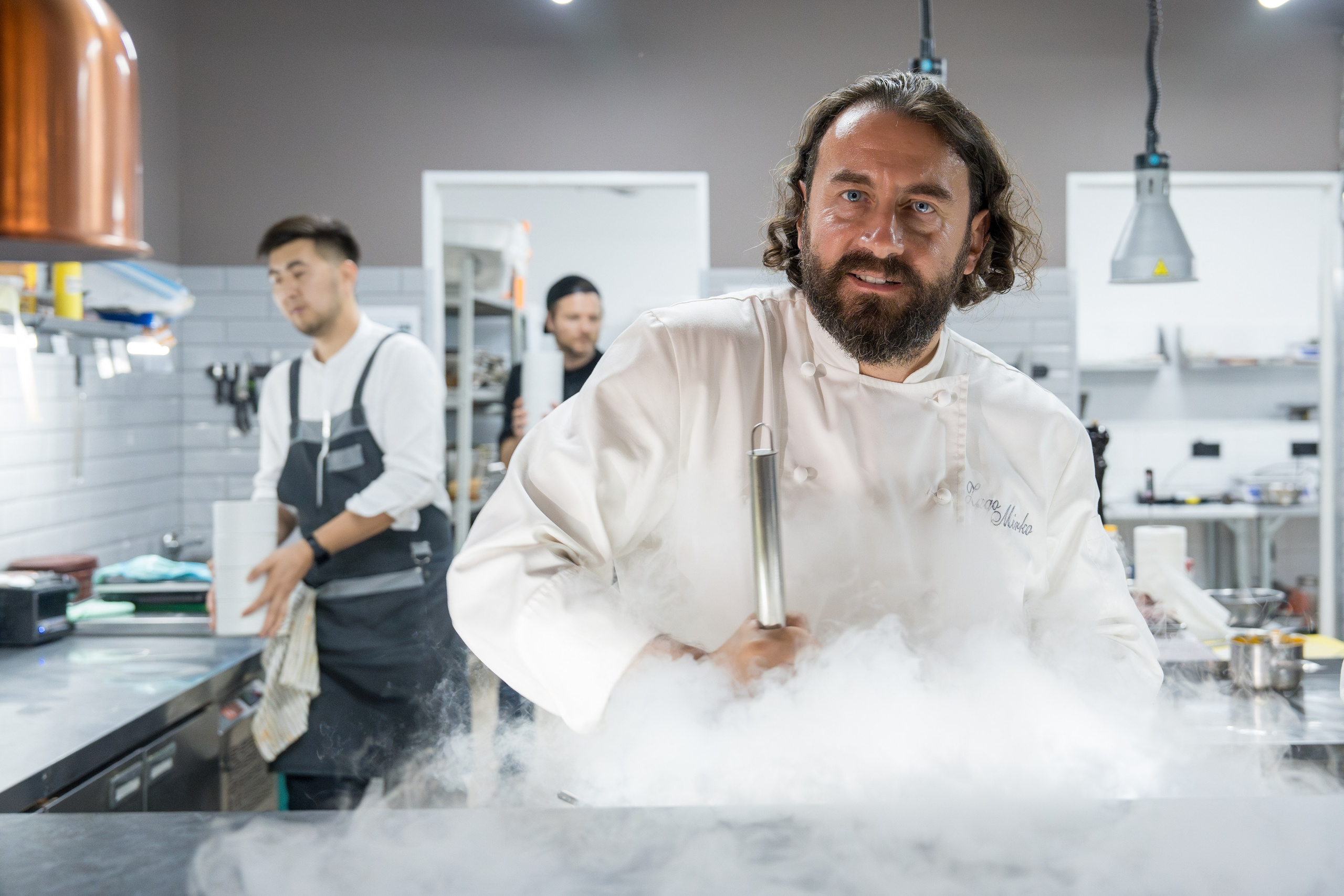 Гастрономический ужин «Лесная Италия» с Мирко Дзаго в ресторане RiverSide. Репортажный фотограф в Красной Поляне и Сочи Павлюченко Екатерина