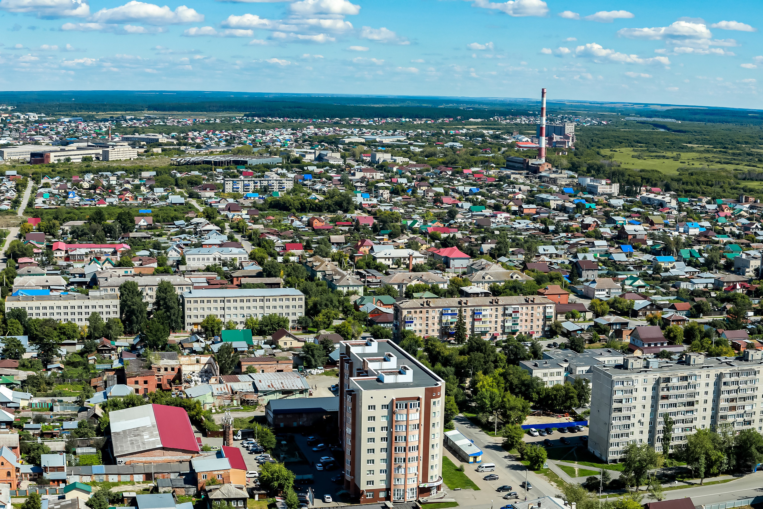Город с высоты птичьего полёта. Фотограф Андрей Гузеев