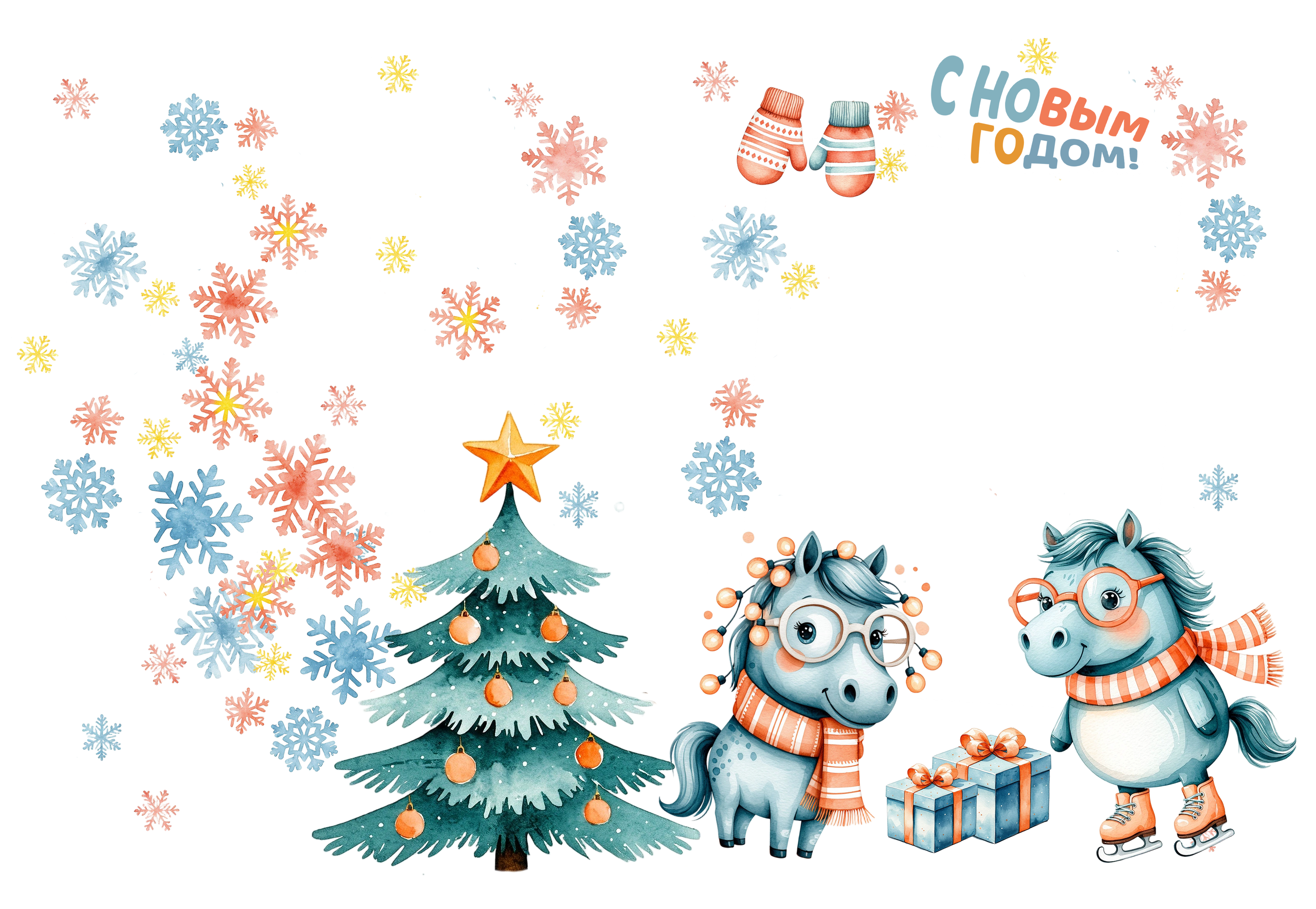 Фотокнига новогодняя Лошадки 2026