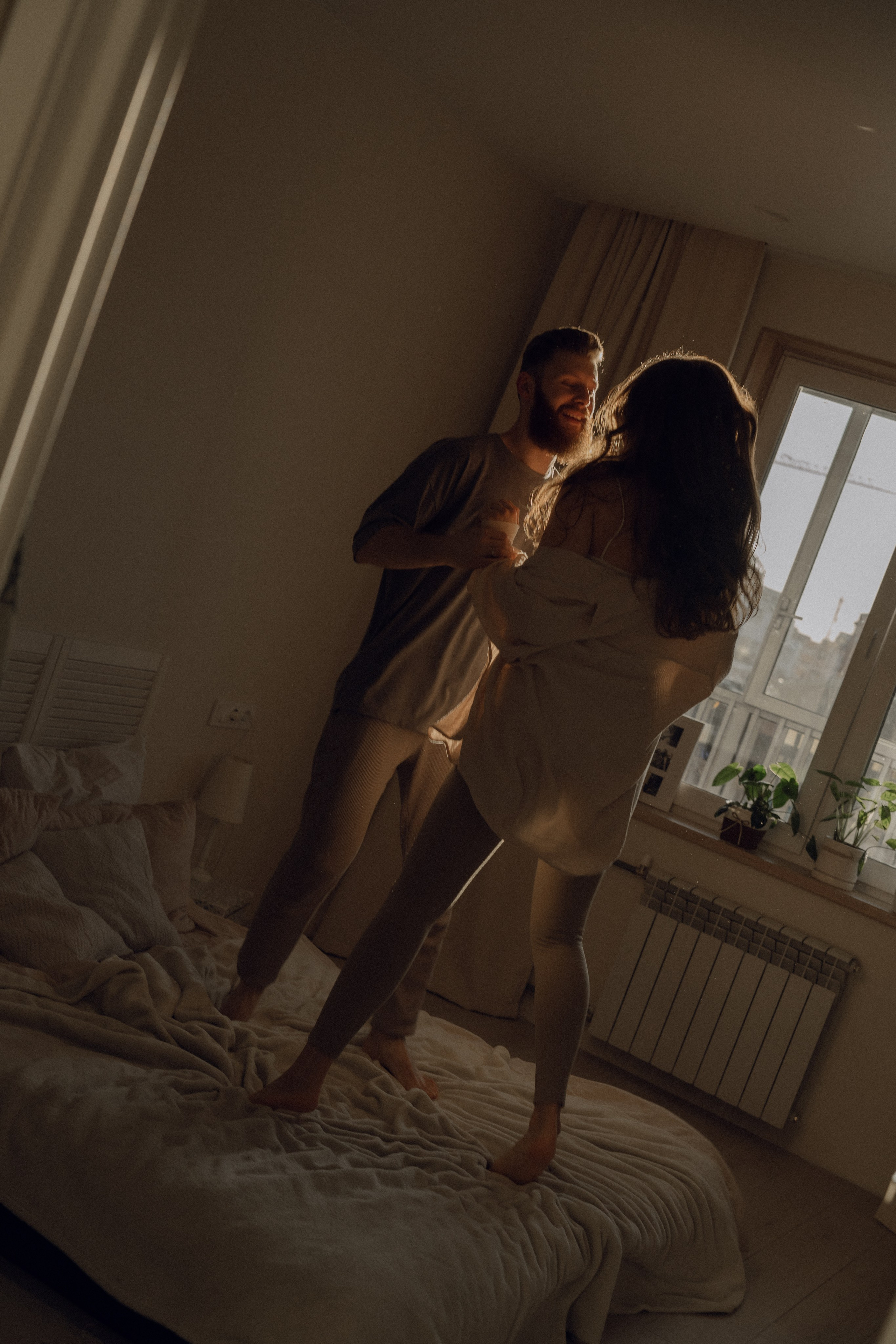 Парная домашняя фотосессия в Архангельске. Портретный и свадебный фотограф в Архангельске Елизавета Стрекаловская