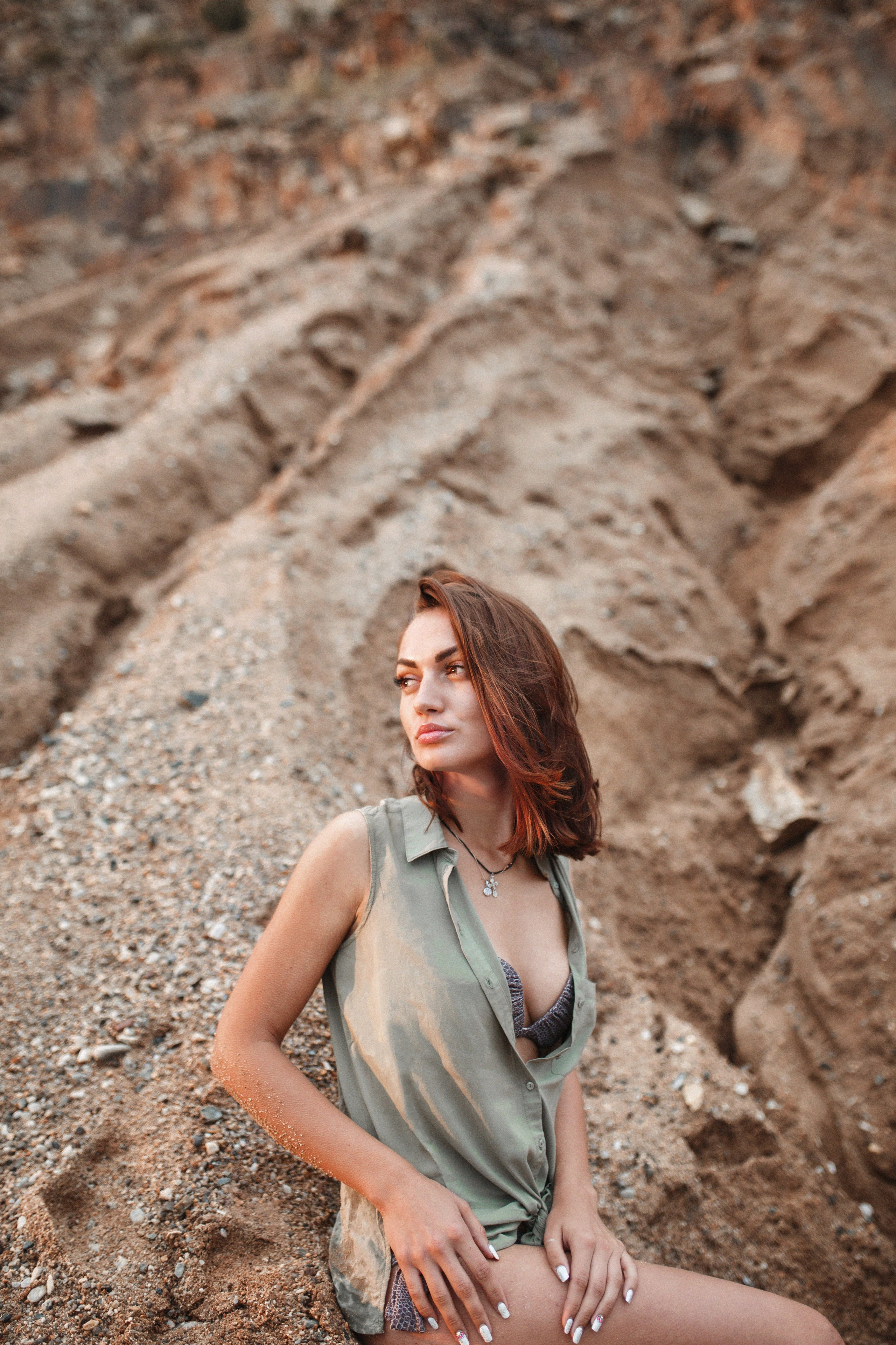 Яна. Песчаный карьер. Камни.Закат. Фотограф в Новосибирске Ася Зверева