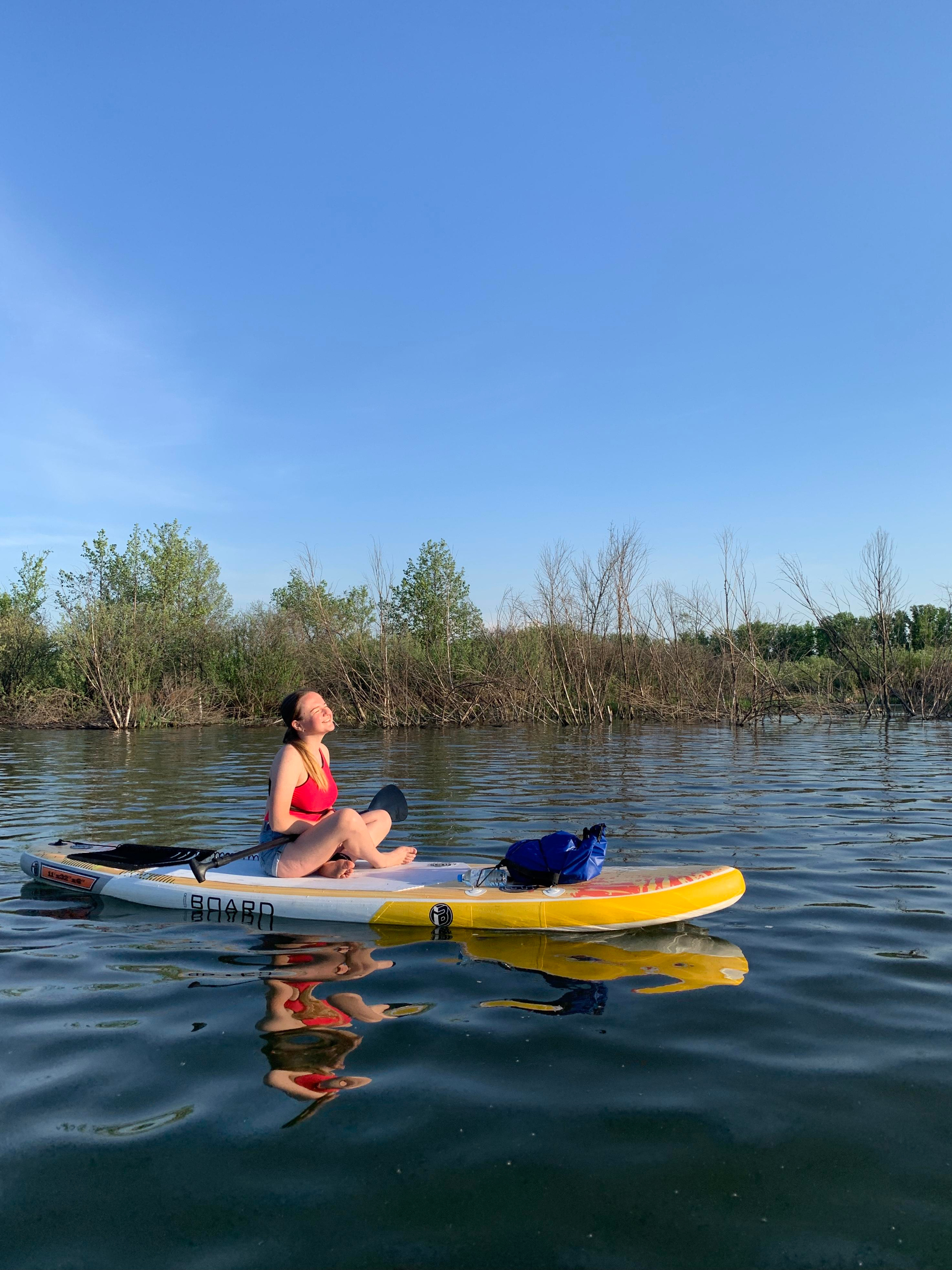 Прогулка на сапбордах в Уфе с Монумента до Затона