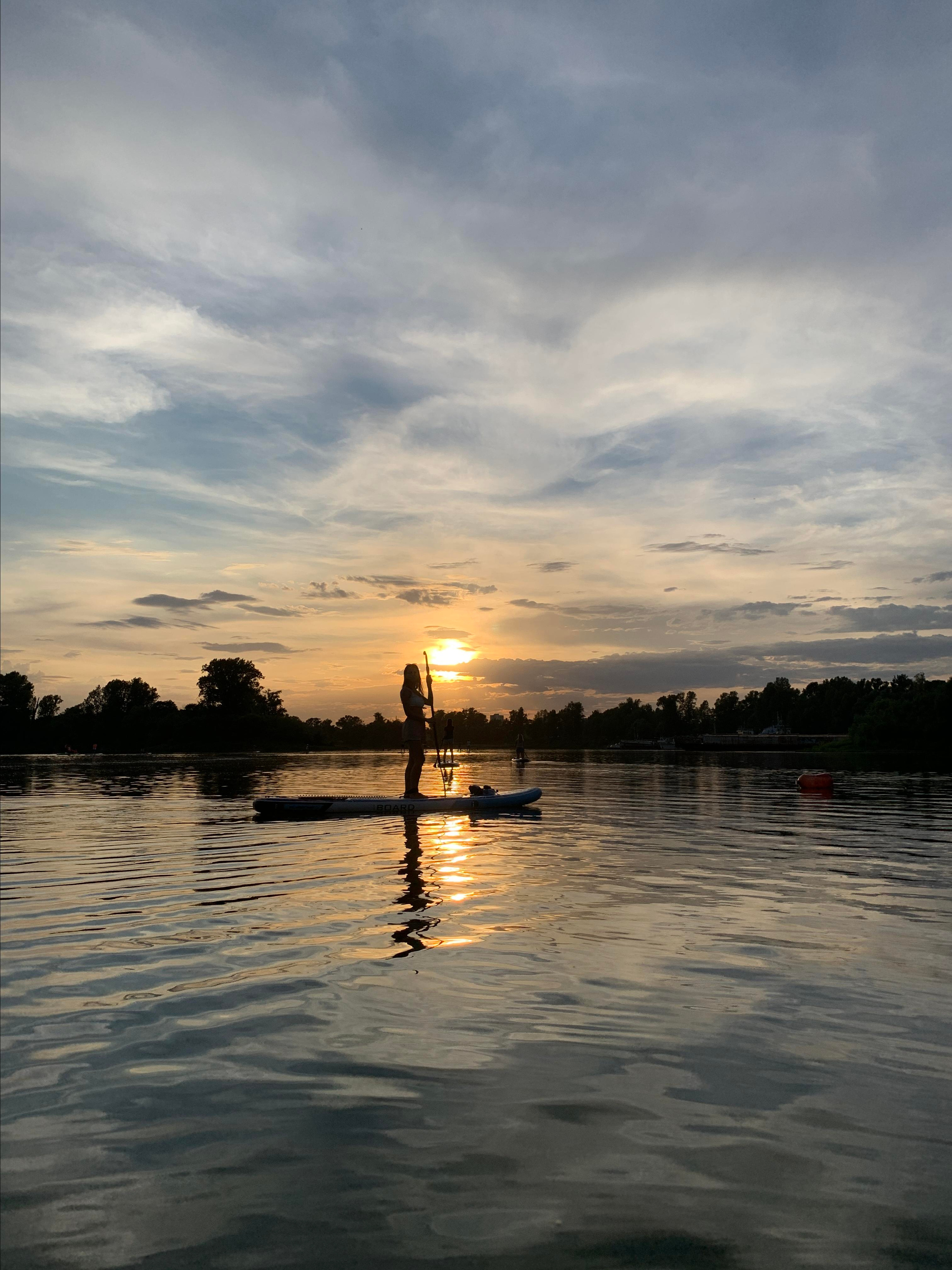Прогулка на сапбордах в Уфе с Монумента до Затона