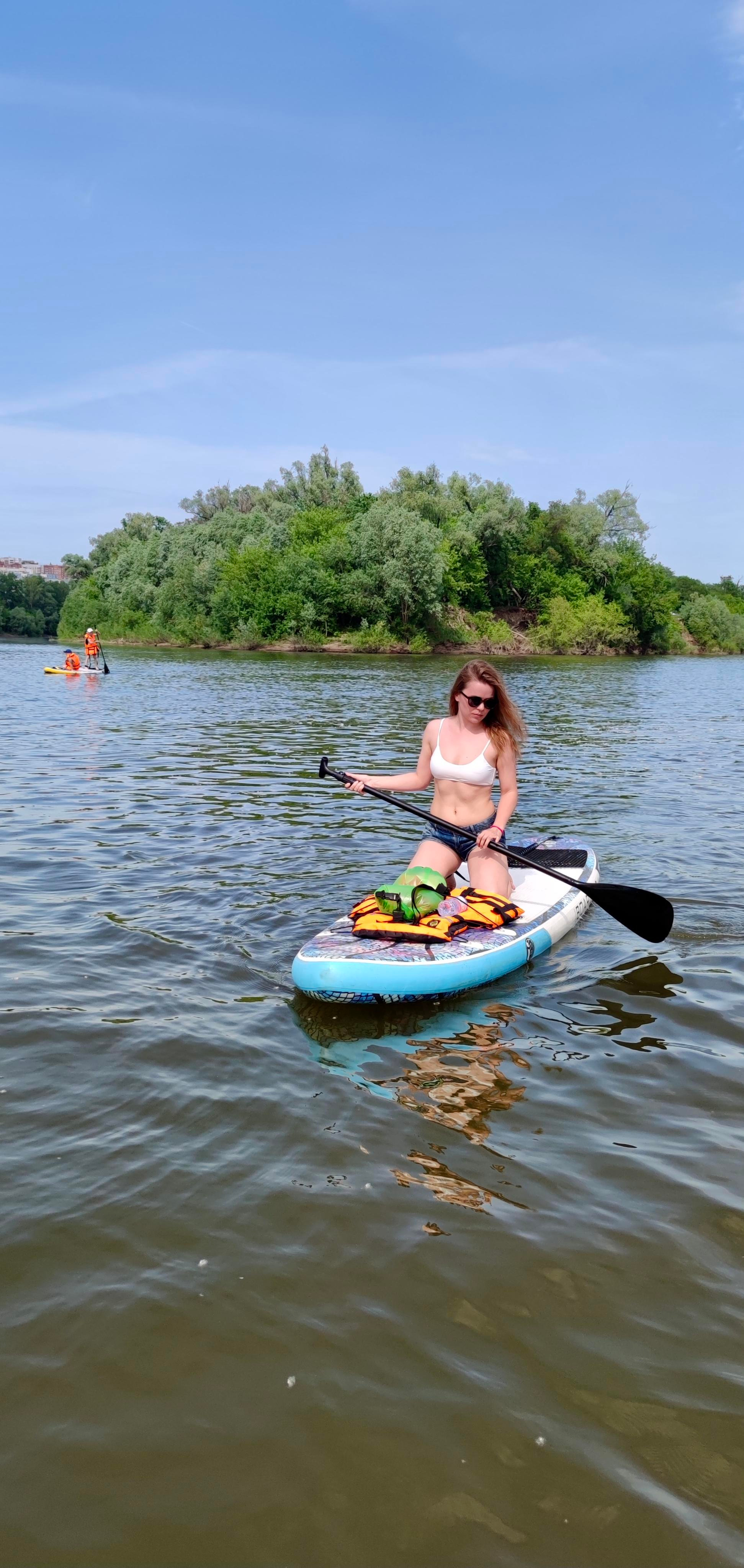 Прогулка на сапбордах в Уфе с Монумента до Затона