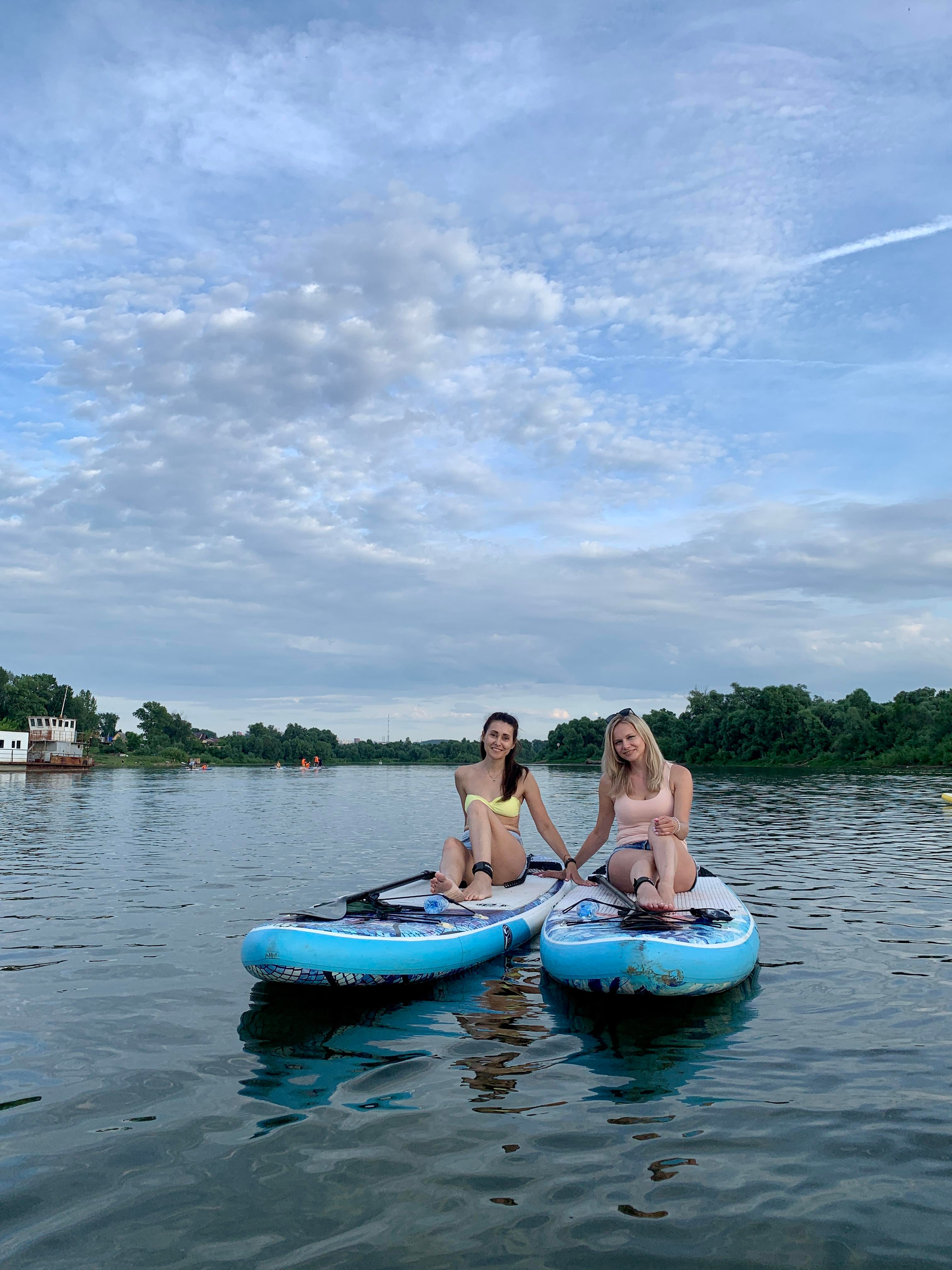 Прогулка на сапбордах в Уфе с Сипайлово до Каменной переправы