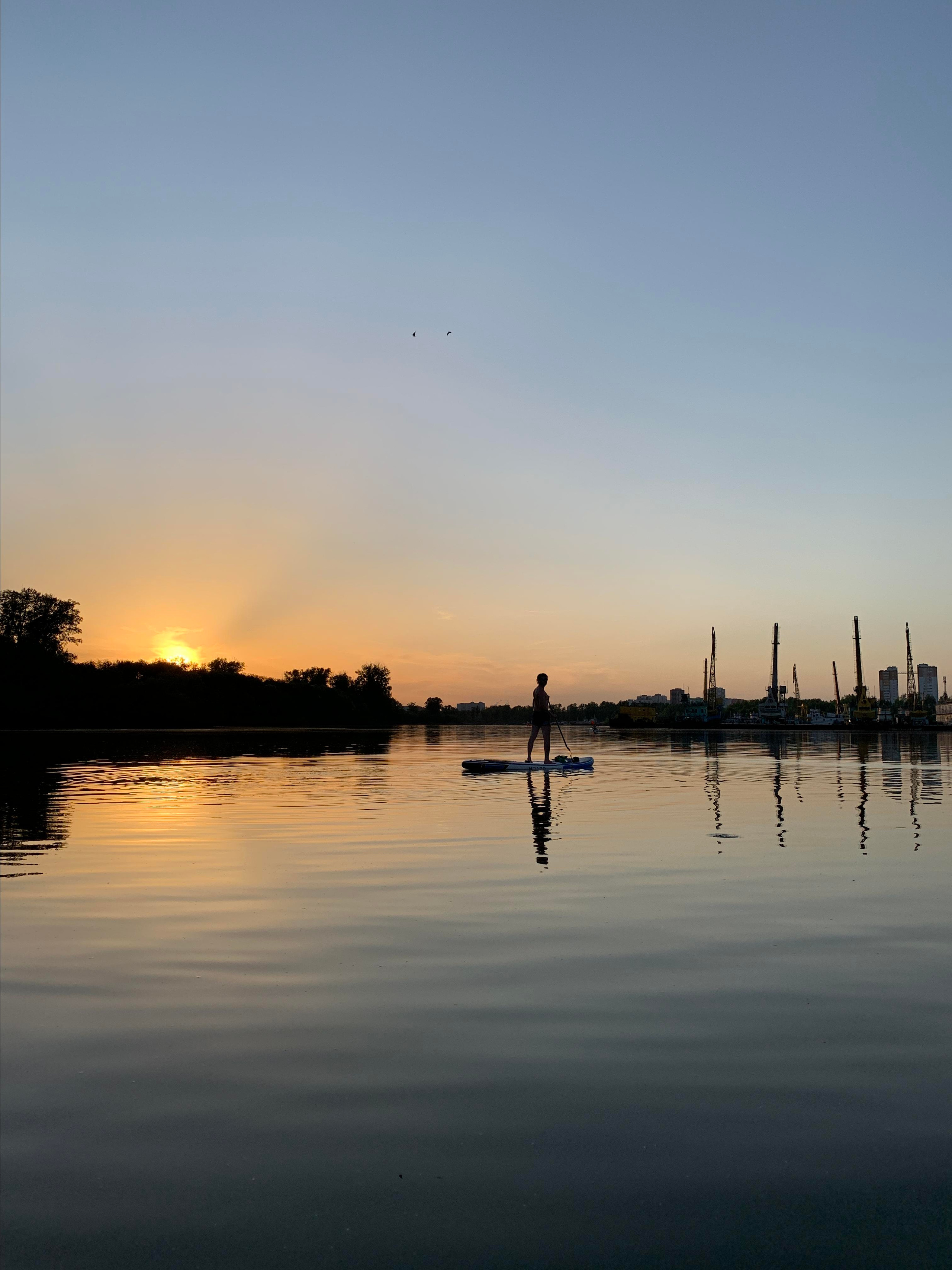Прогулка на сапбордах в Уфе с Сипайлово до Каменной переправы