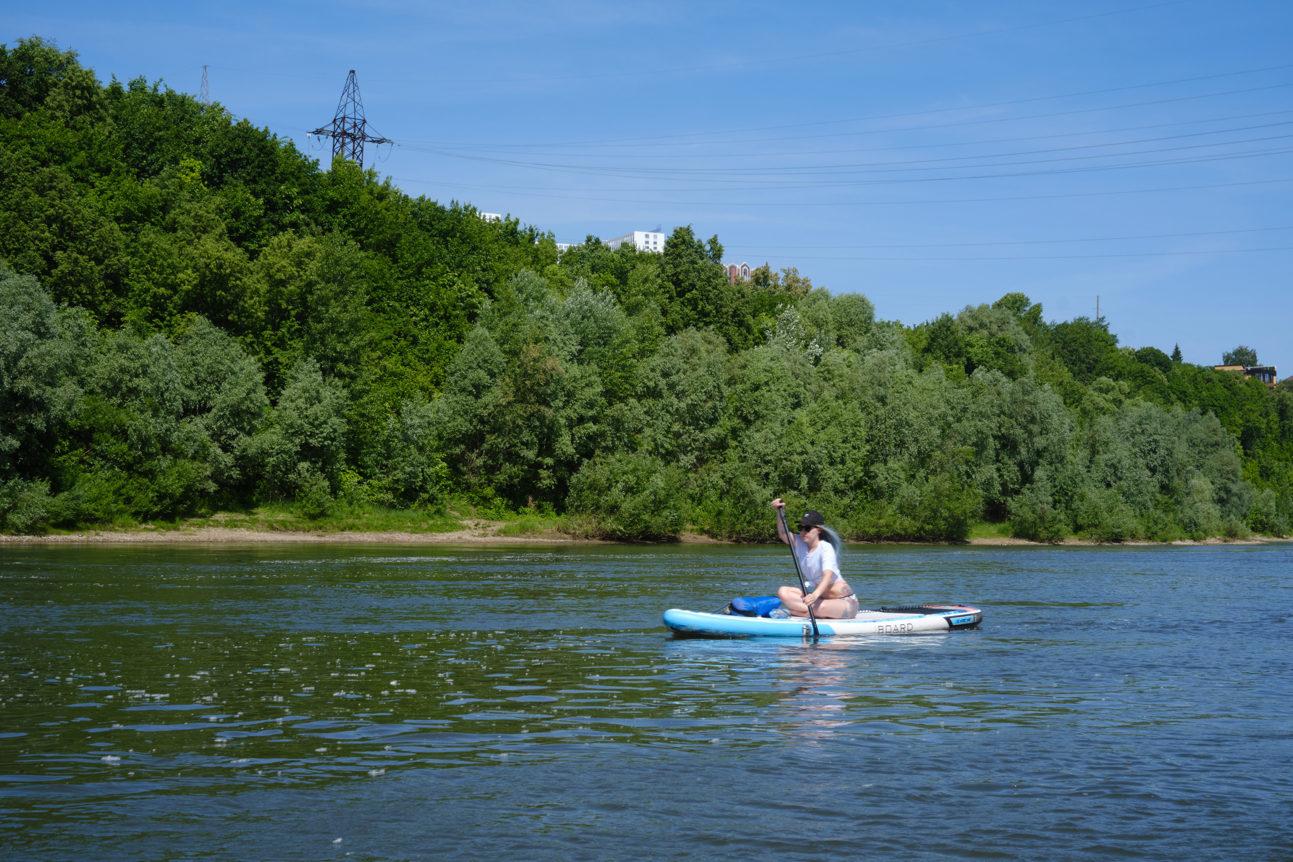 Прогулка на сапбордах в Уфе с Сипайлово до Каменной переправы