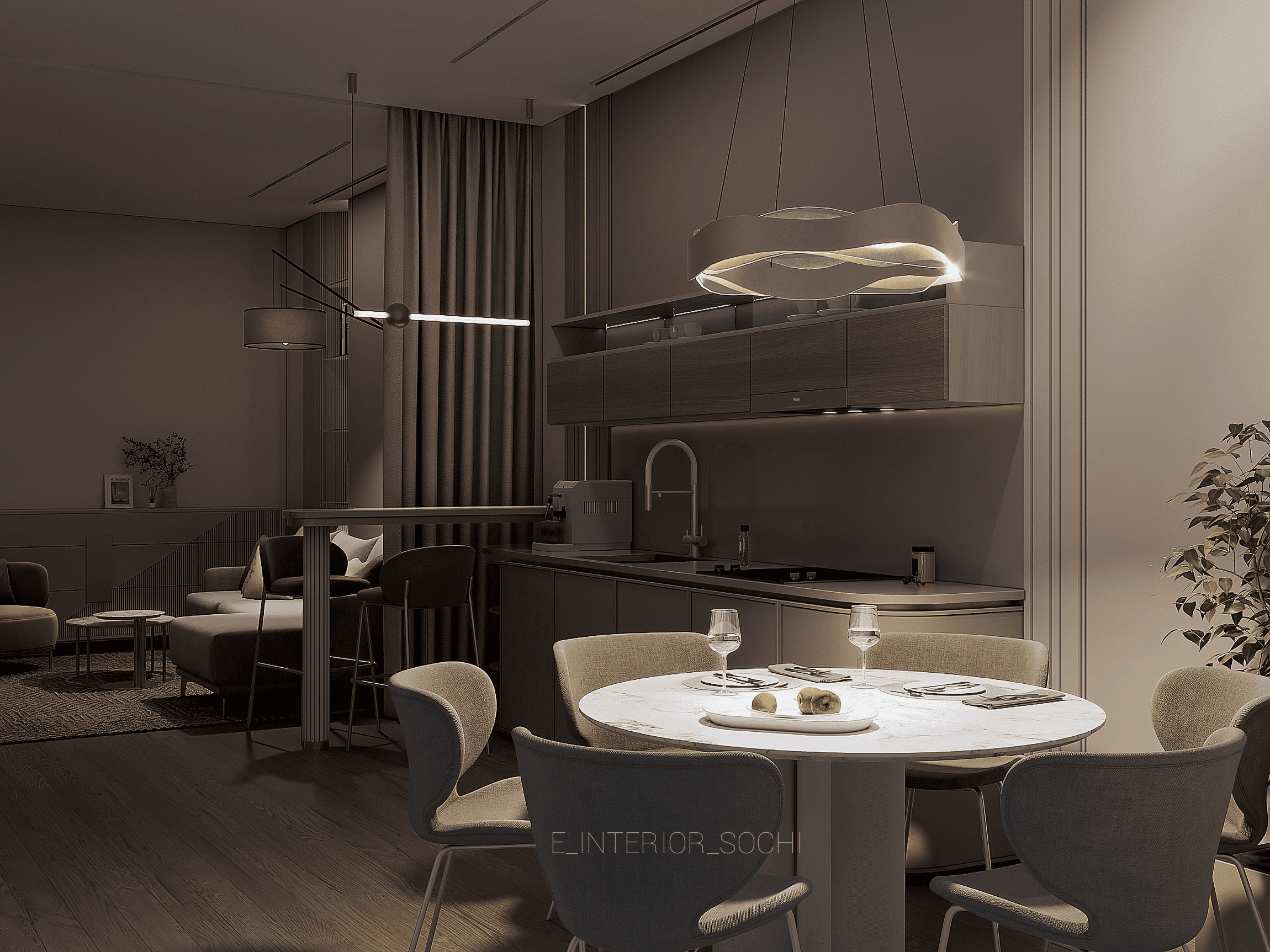 PINA_COLADA. Дизайн интерьера Евгения Тисленко