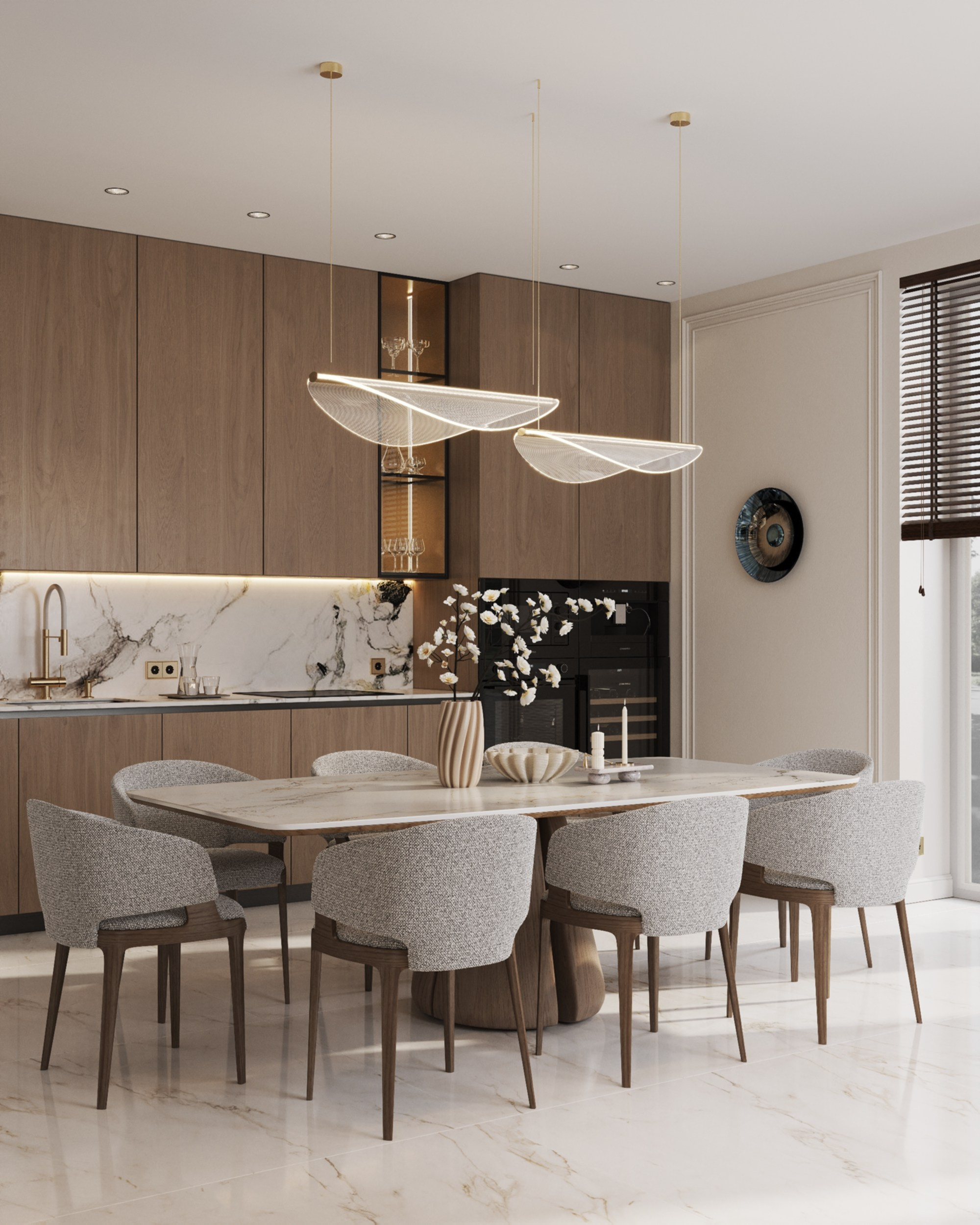 Residence Bulatovo. 3D Визуализация интерьера