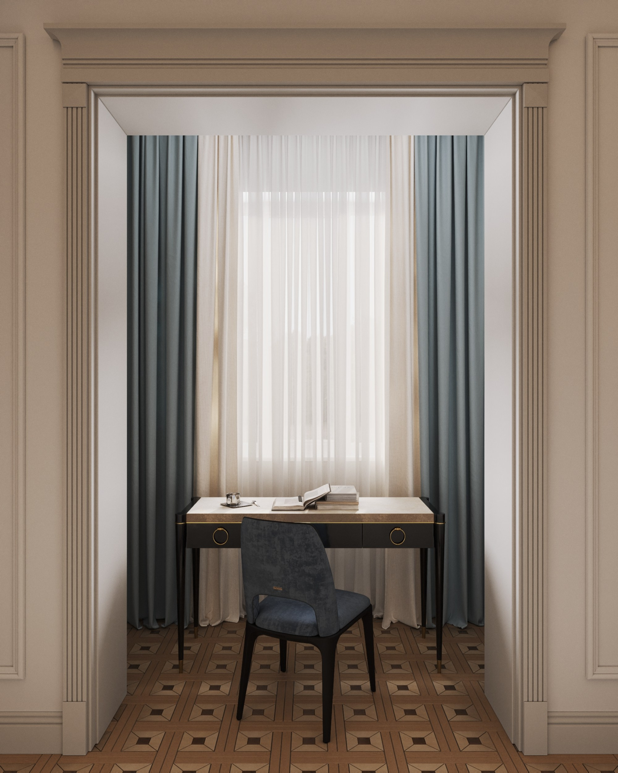 Portovaya | 119 m² | 2026. 3D Визуализация интерьера