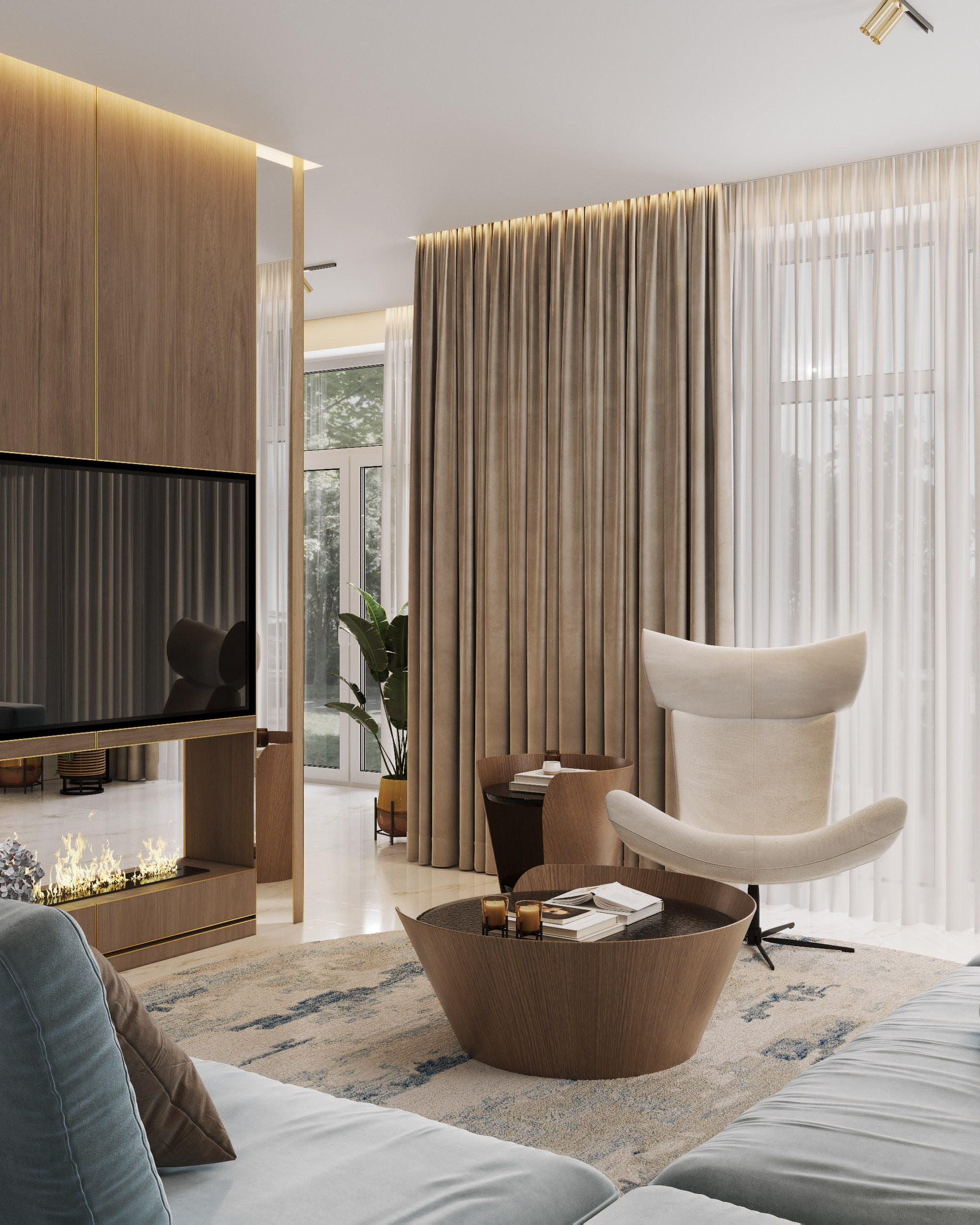 Residence Bulatovo. 3D Визуализация интерьера