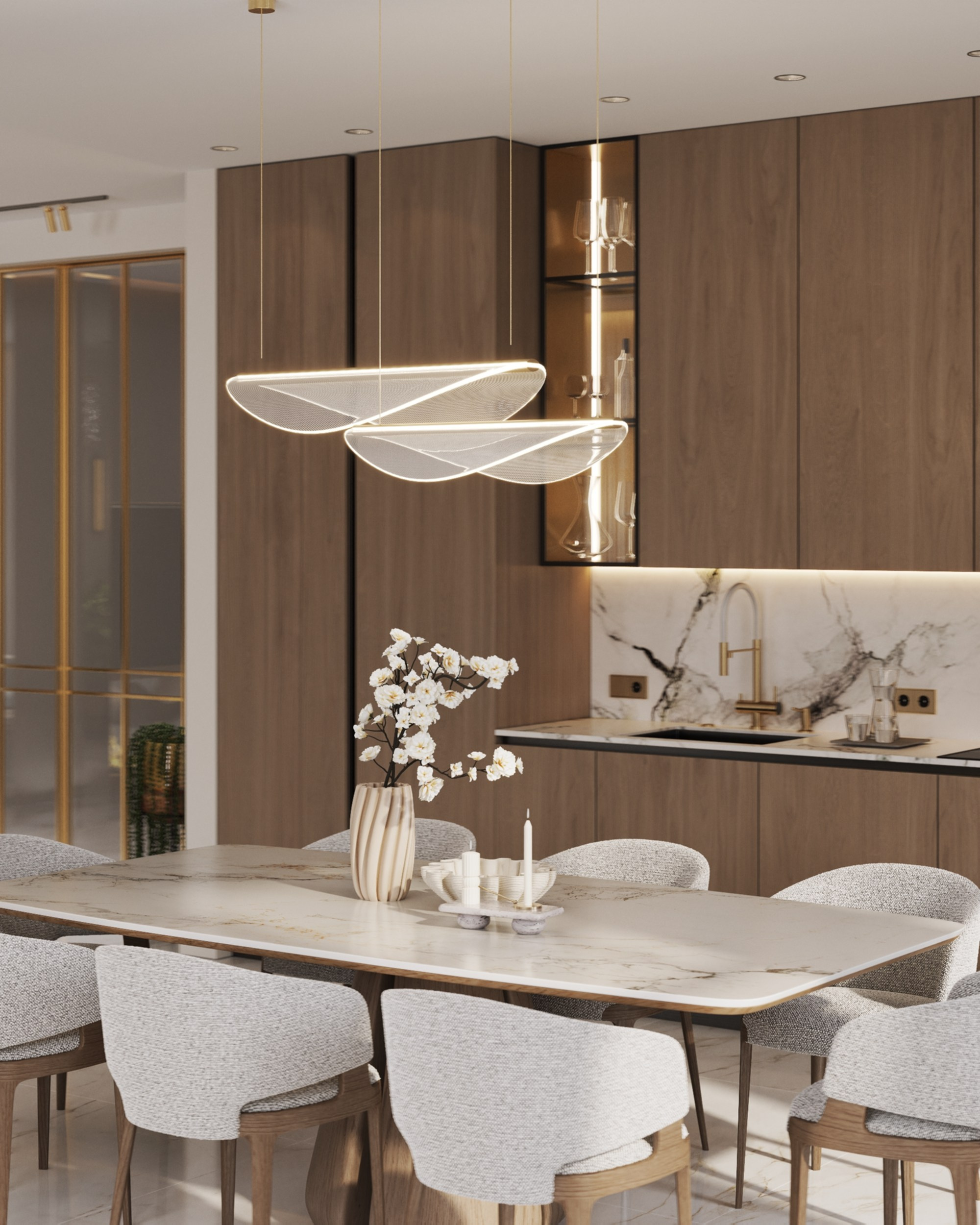 Residence Bulatovo. 3D Визуализация интерьера