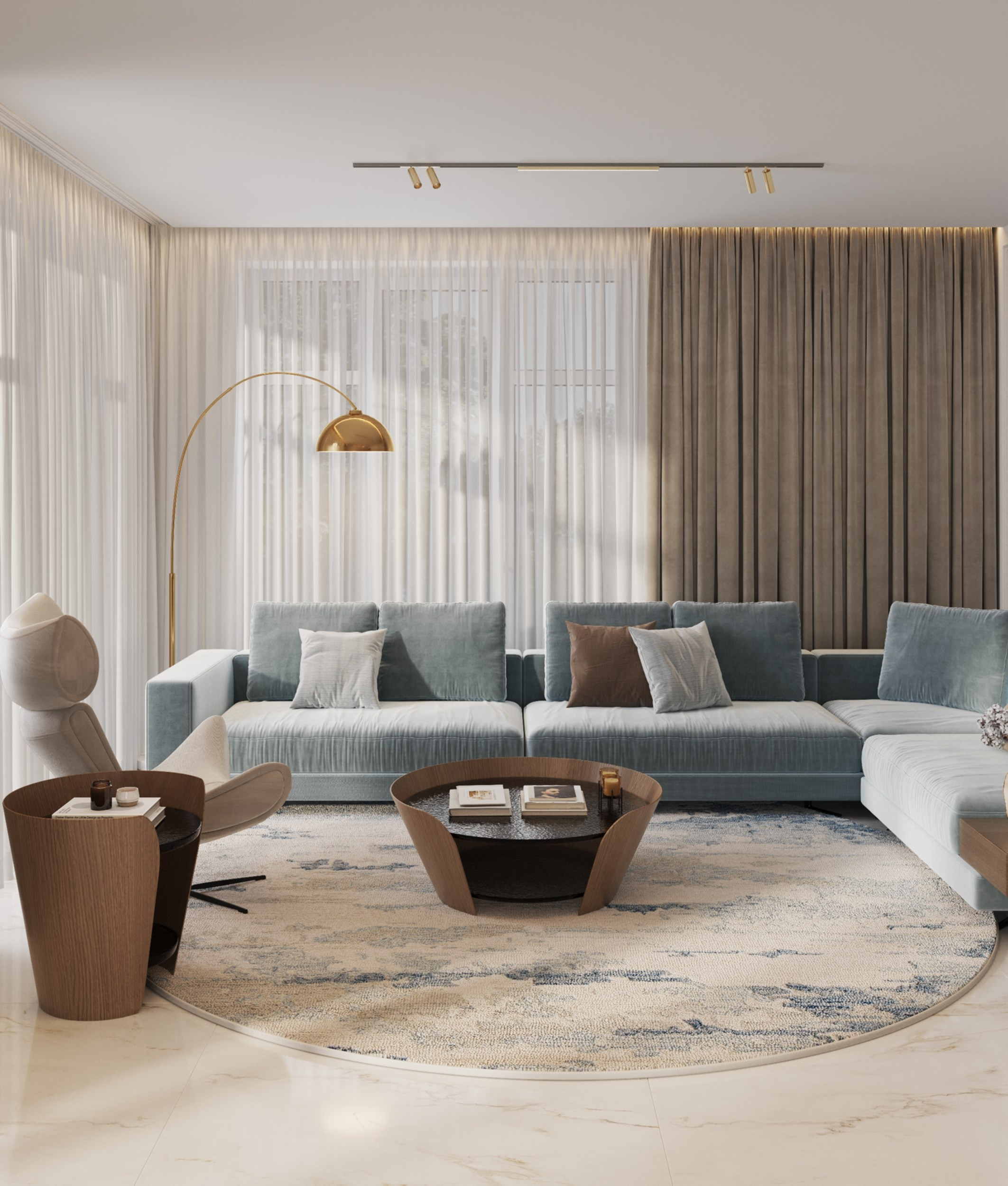 Residence Bulatovo. 3D Визуализация интерьера