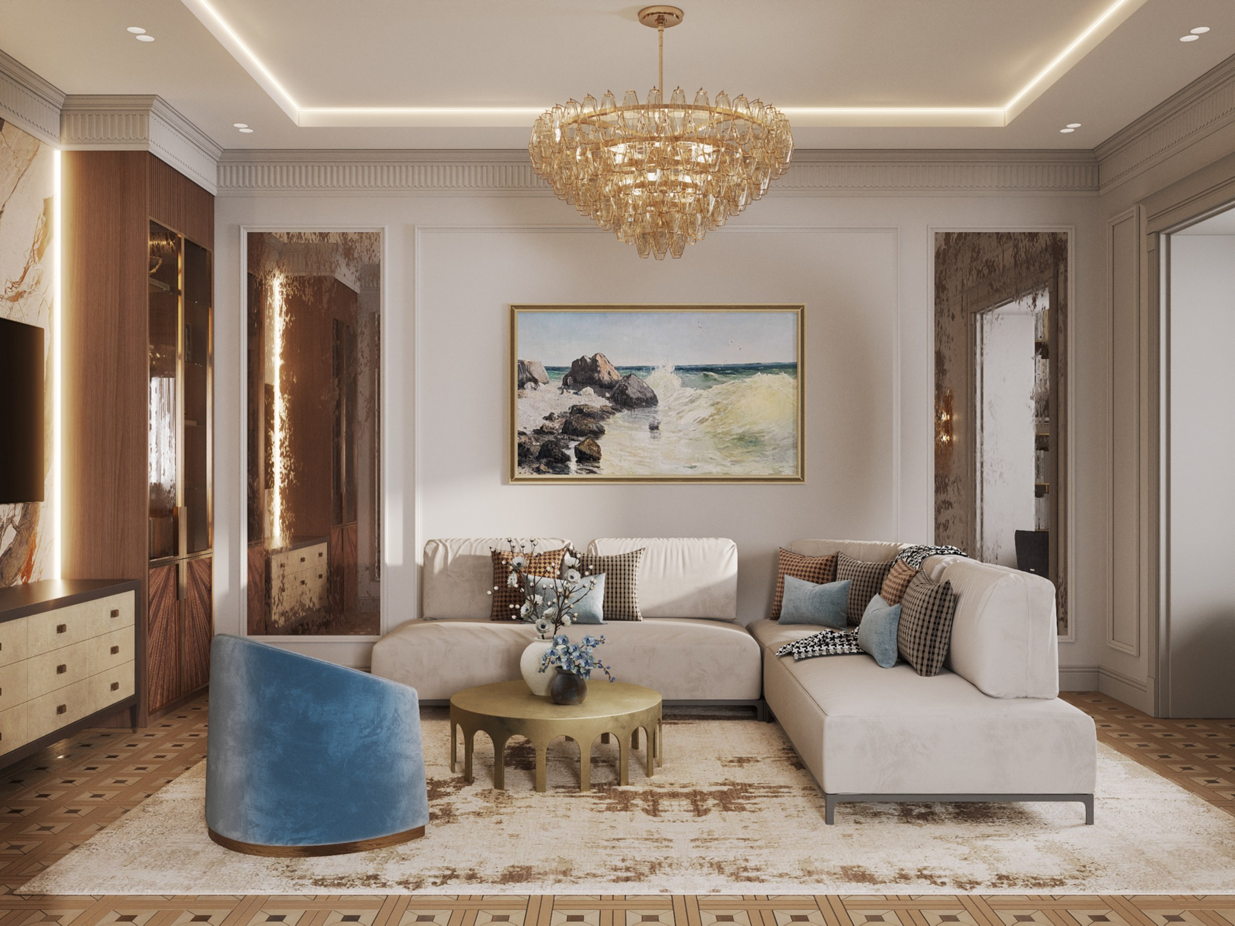 Portovaya | 119 m² | 2026. 3D Визуализация интерьера