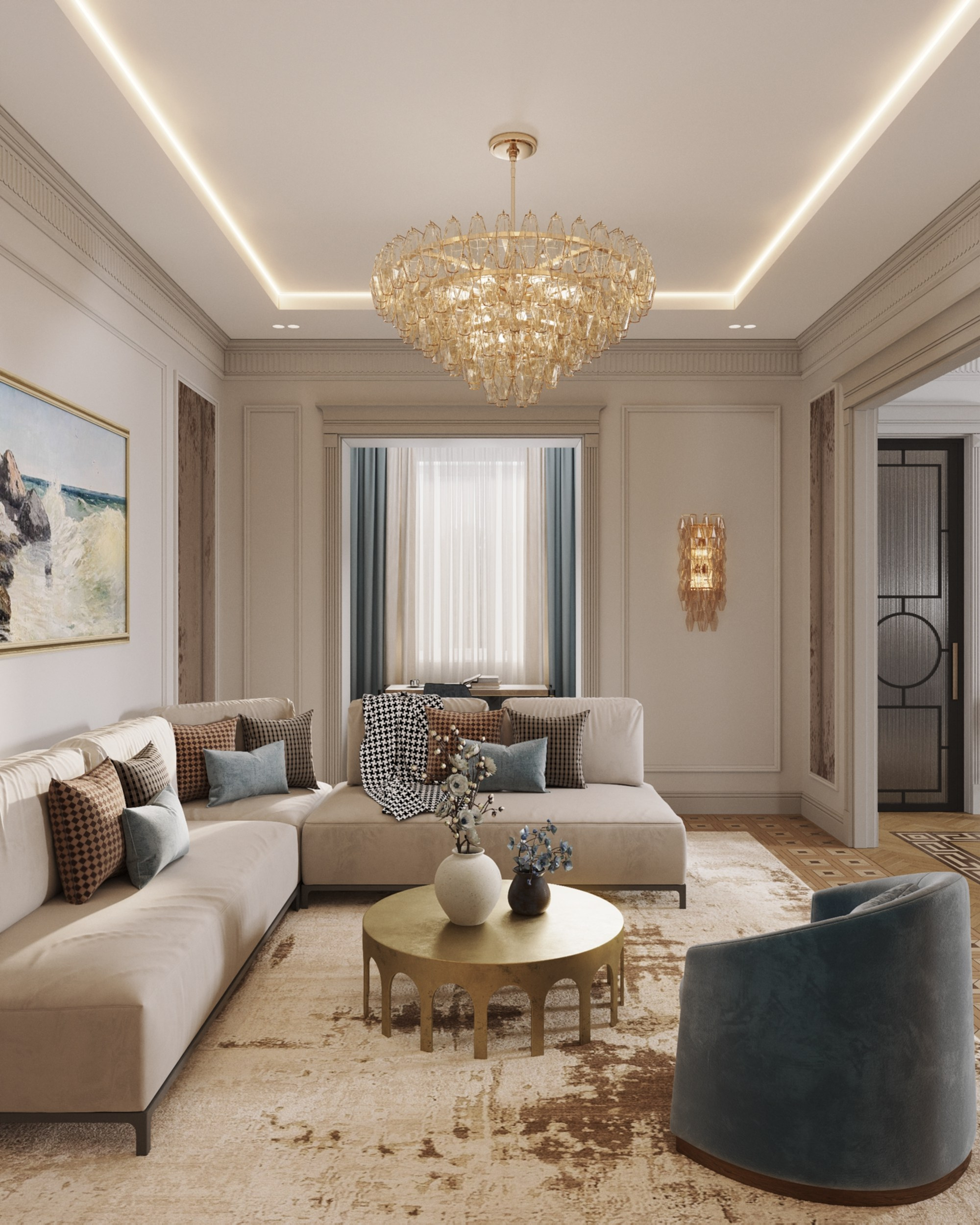 Portovaya | 119 m² | 2026. 3D Визуализация интерьера