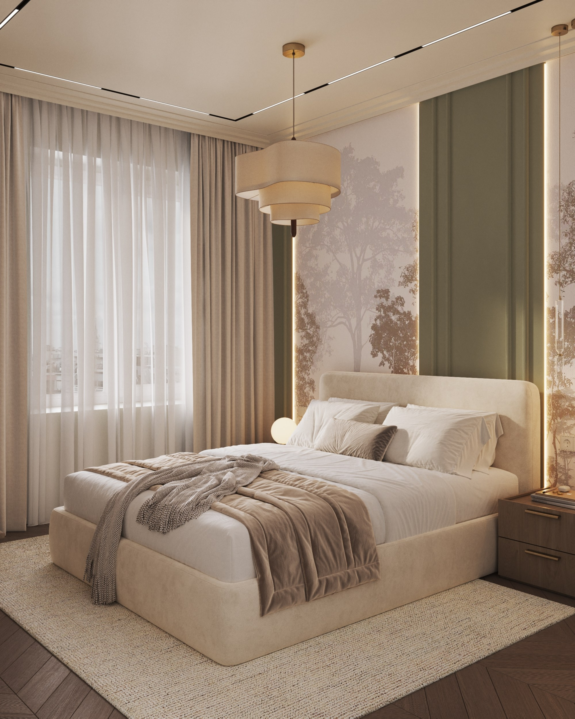 Almetievskaya | 83 m² | 2026. 3D Визуализация интерьера