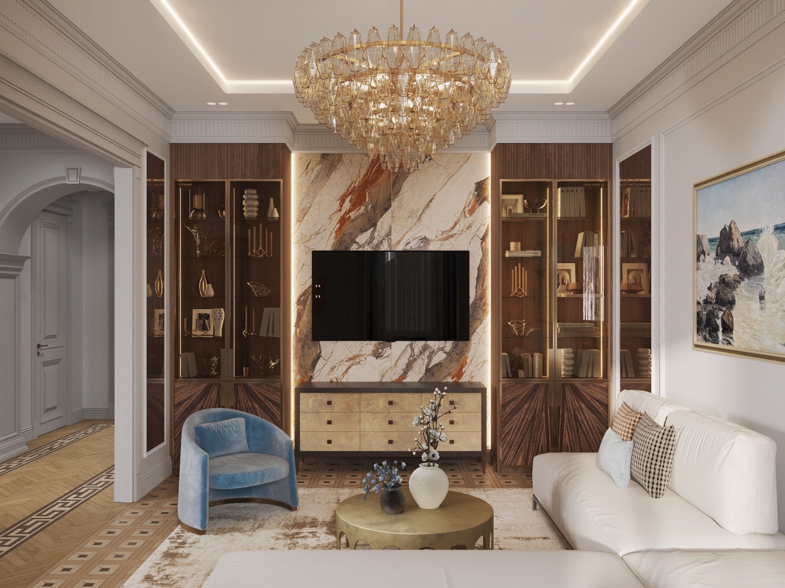 Portovaya | 119 m² | 2026. 3D Визуализация интерьера