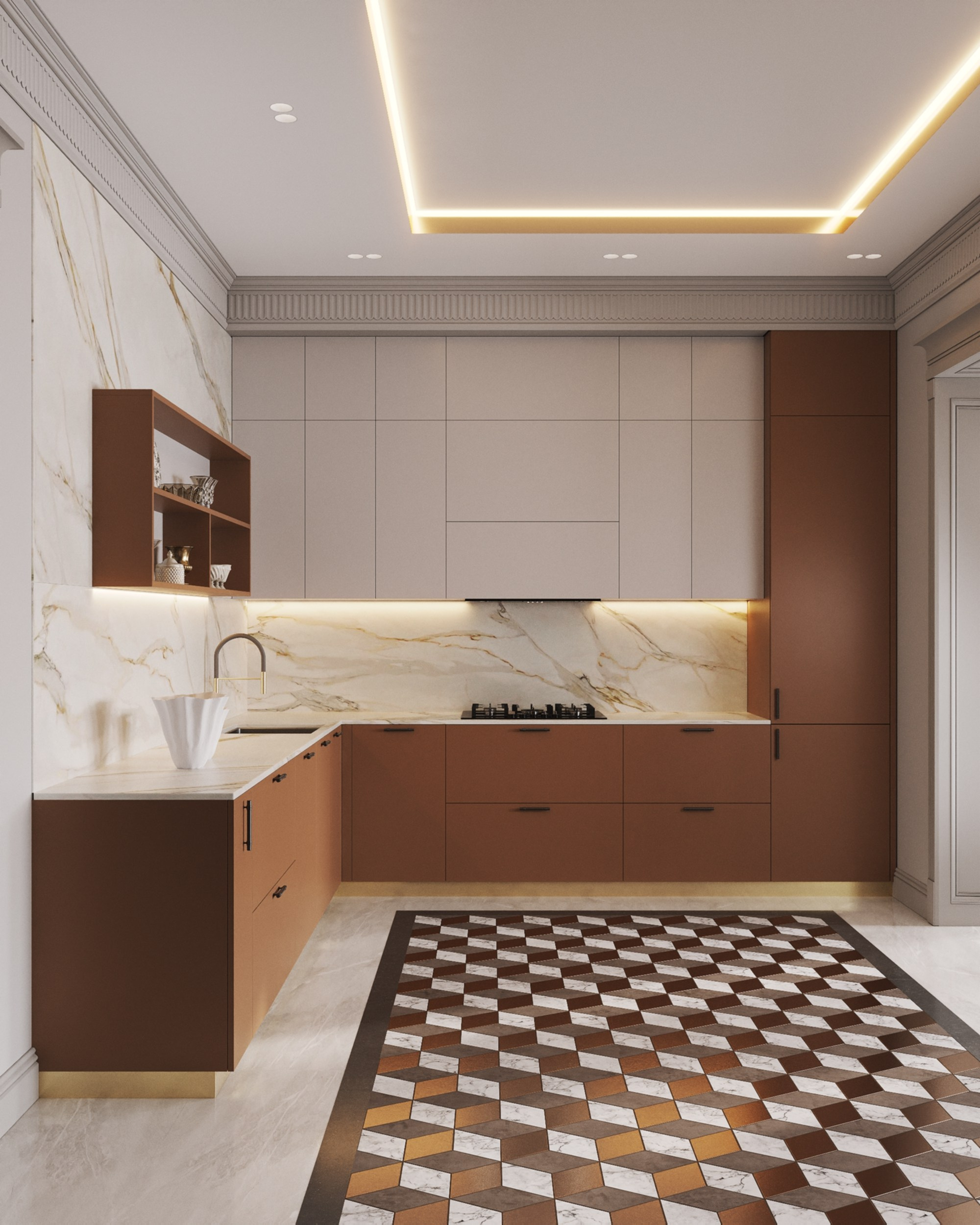 Portovaya | 119 m² | 2026. 3D Визуализация интерьера