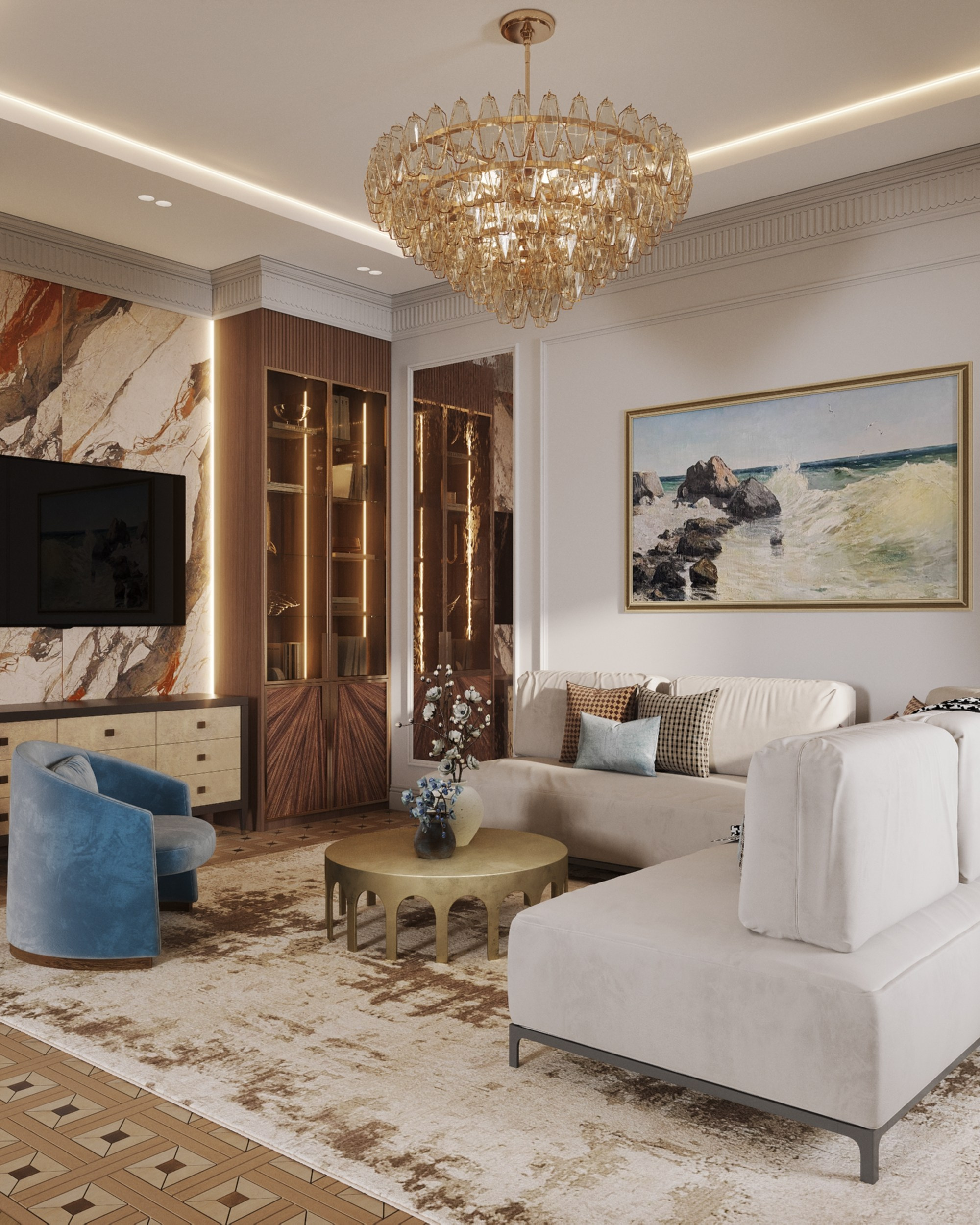 Portovaya | 119 m² | 2026. 3D Визуализация интерьера