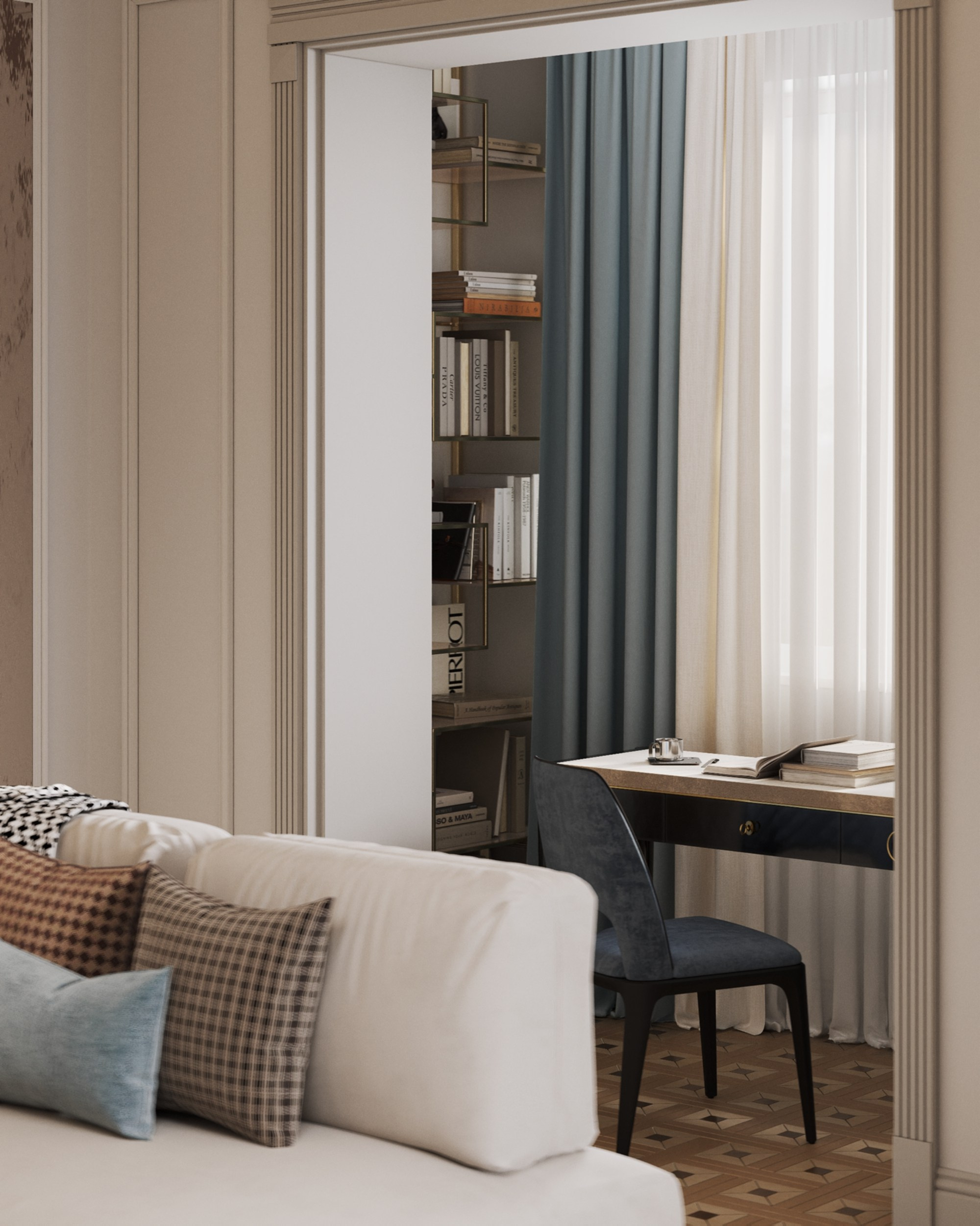 Portovaya | 119 m² | 2026. 3D Визуализация интерьера