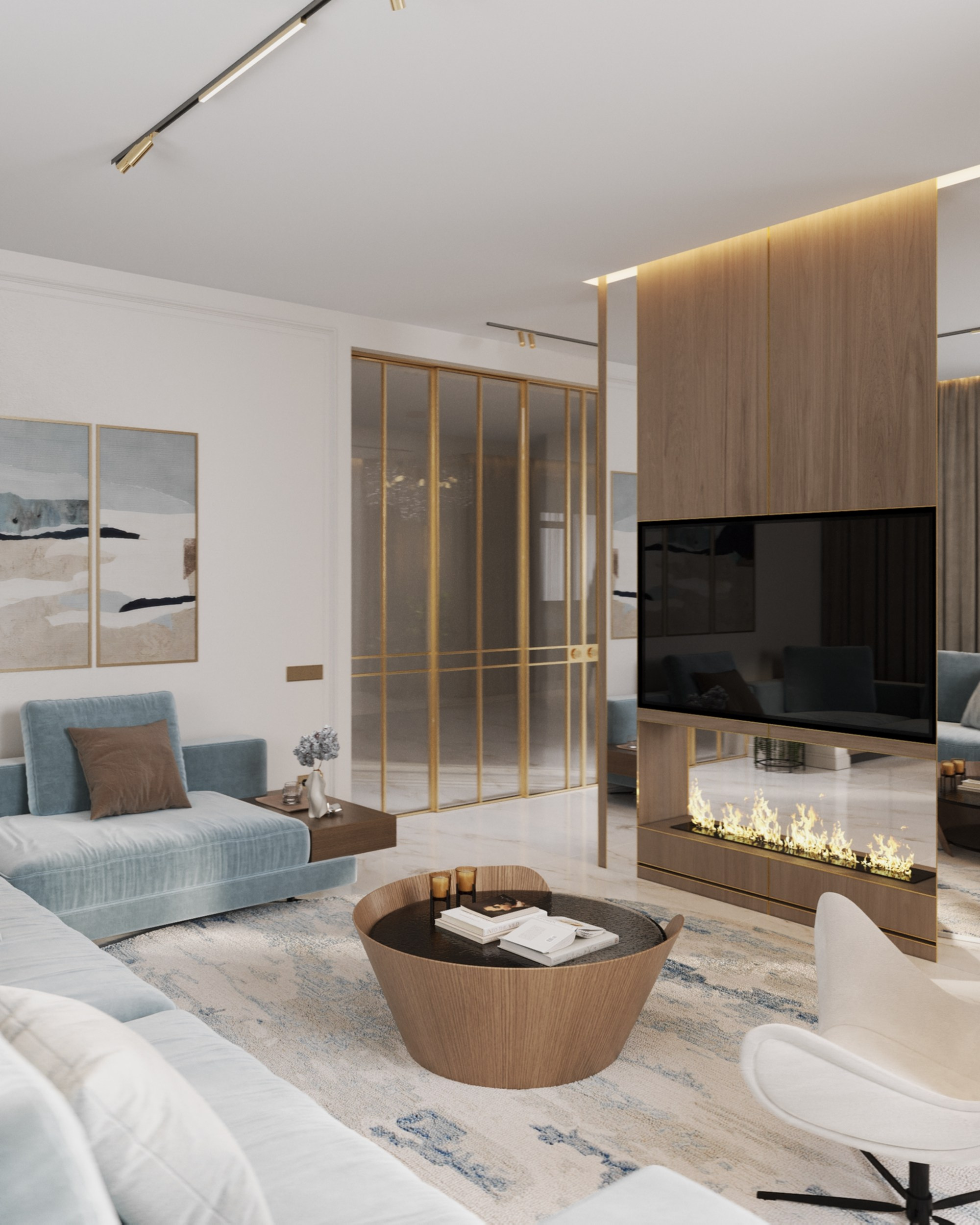 Residence Bulatovo. 3D Визуализация интерьера