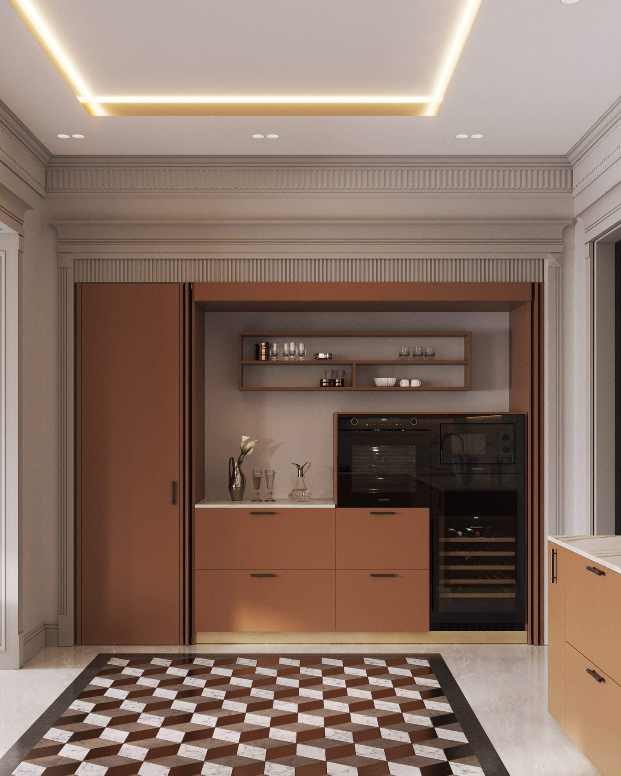 Portovaya | 119 m² | 2026. 3D Визуализация интерьера