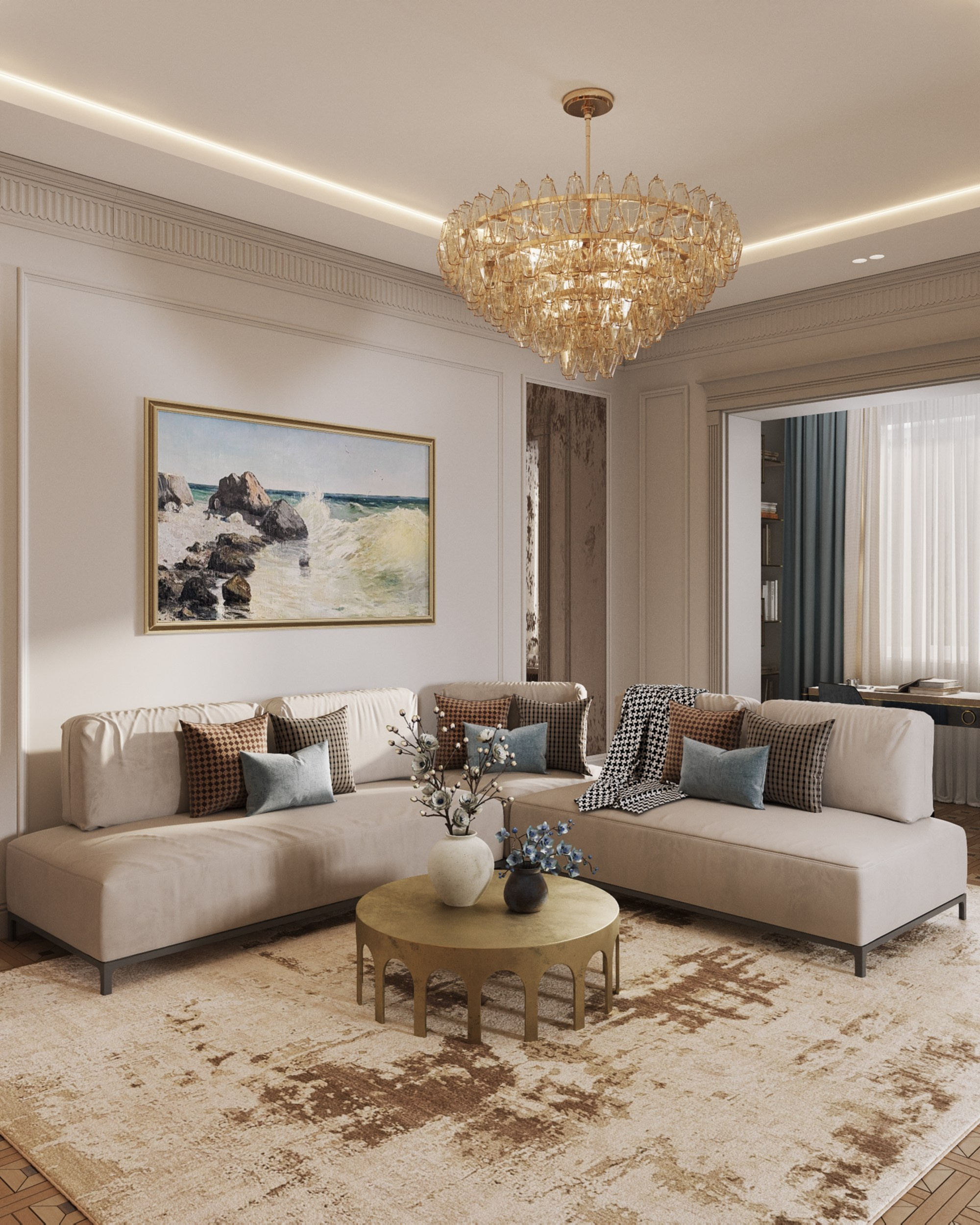 Portovaya | 119 m² | 2026. 3D Визуализация интерьера