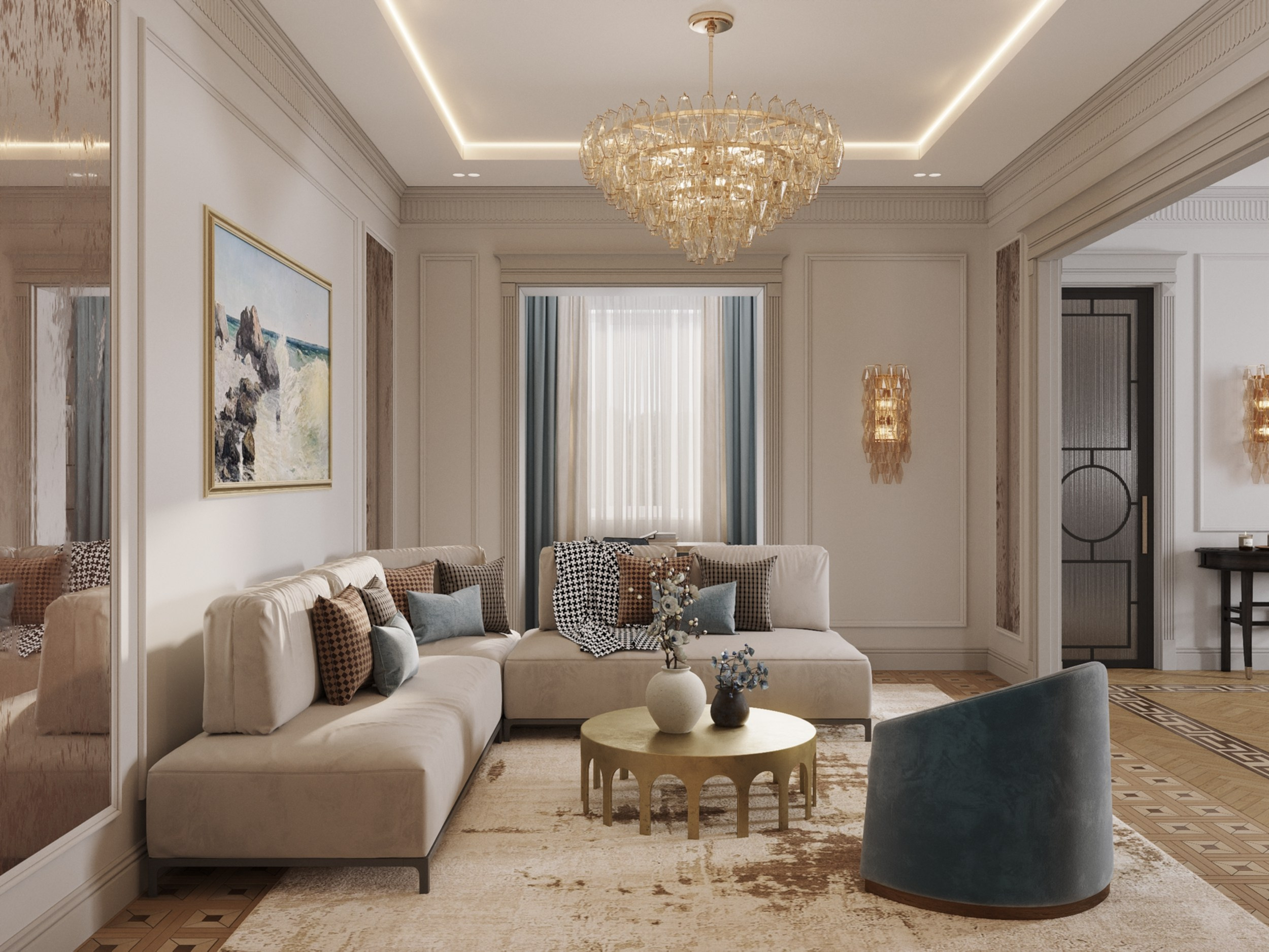 Portovaya | 119 m² | 2026. 3D Визуализация интерьера