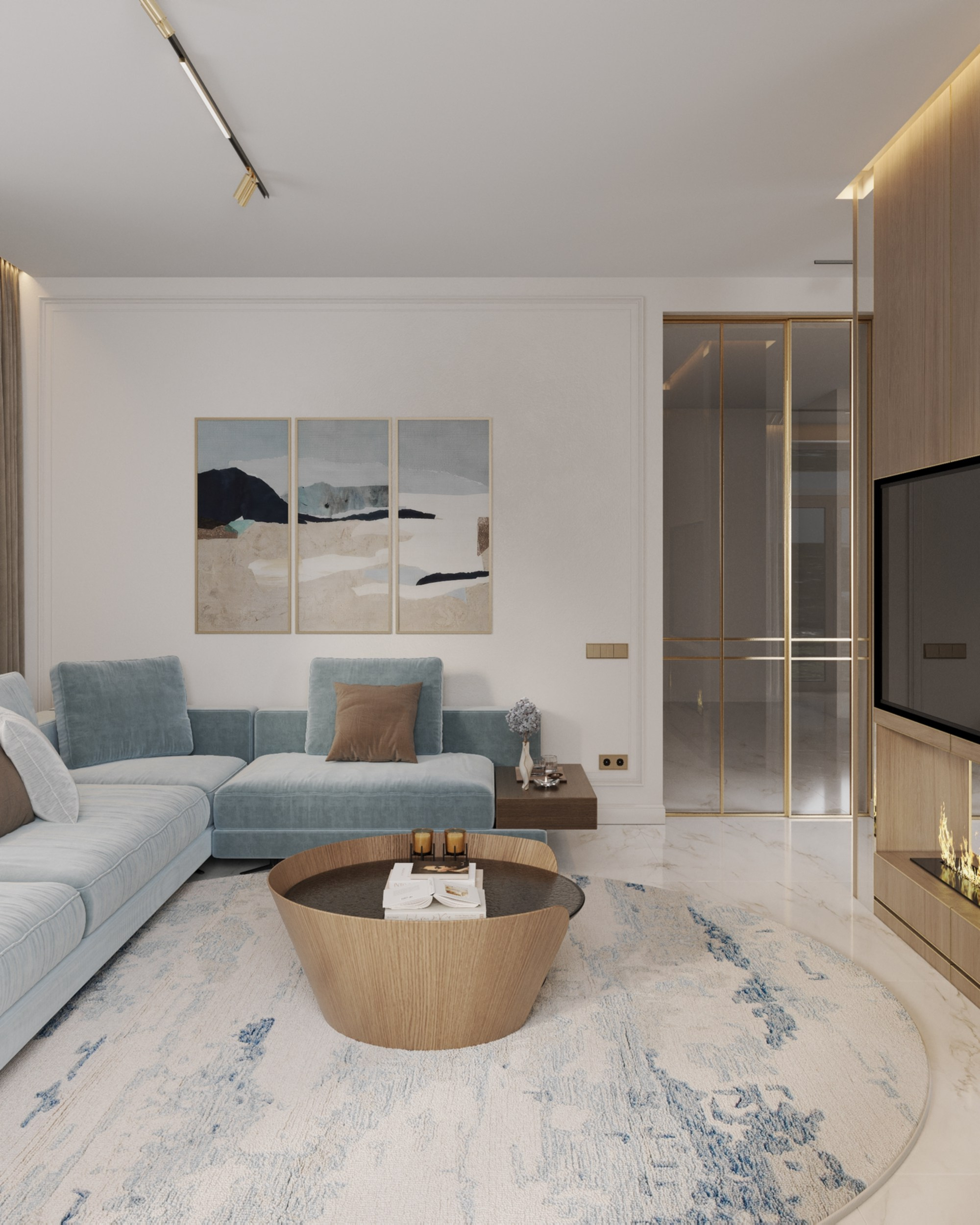 Residence Bulatovo. 3D Визуализация интерьера
