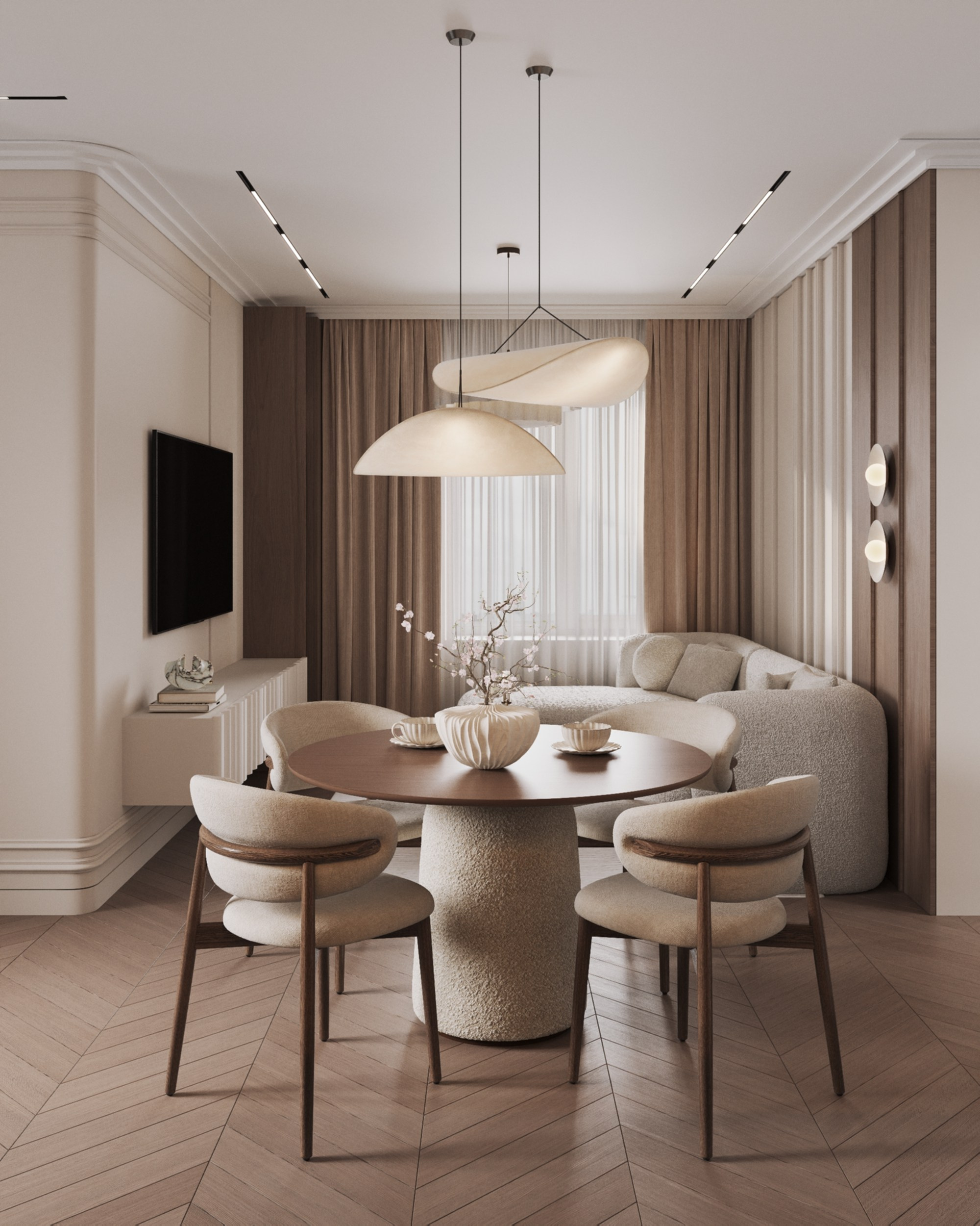 Almetievskaya | 83 m² | 2026. 3D Визуализация интерьера