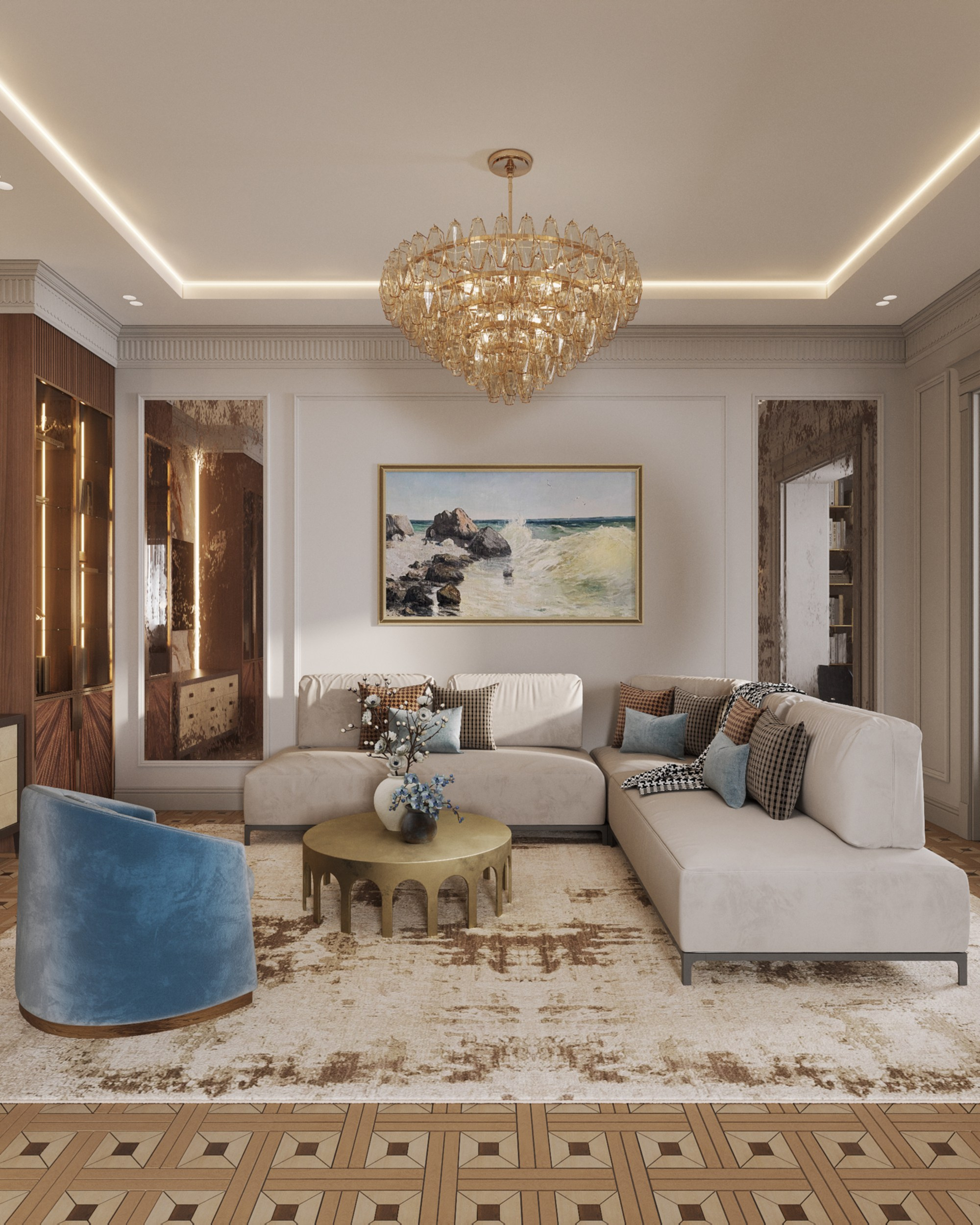 Portovaya | 119 m² | 2026. 3D Визуализация интерьера