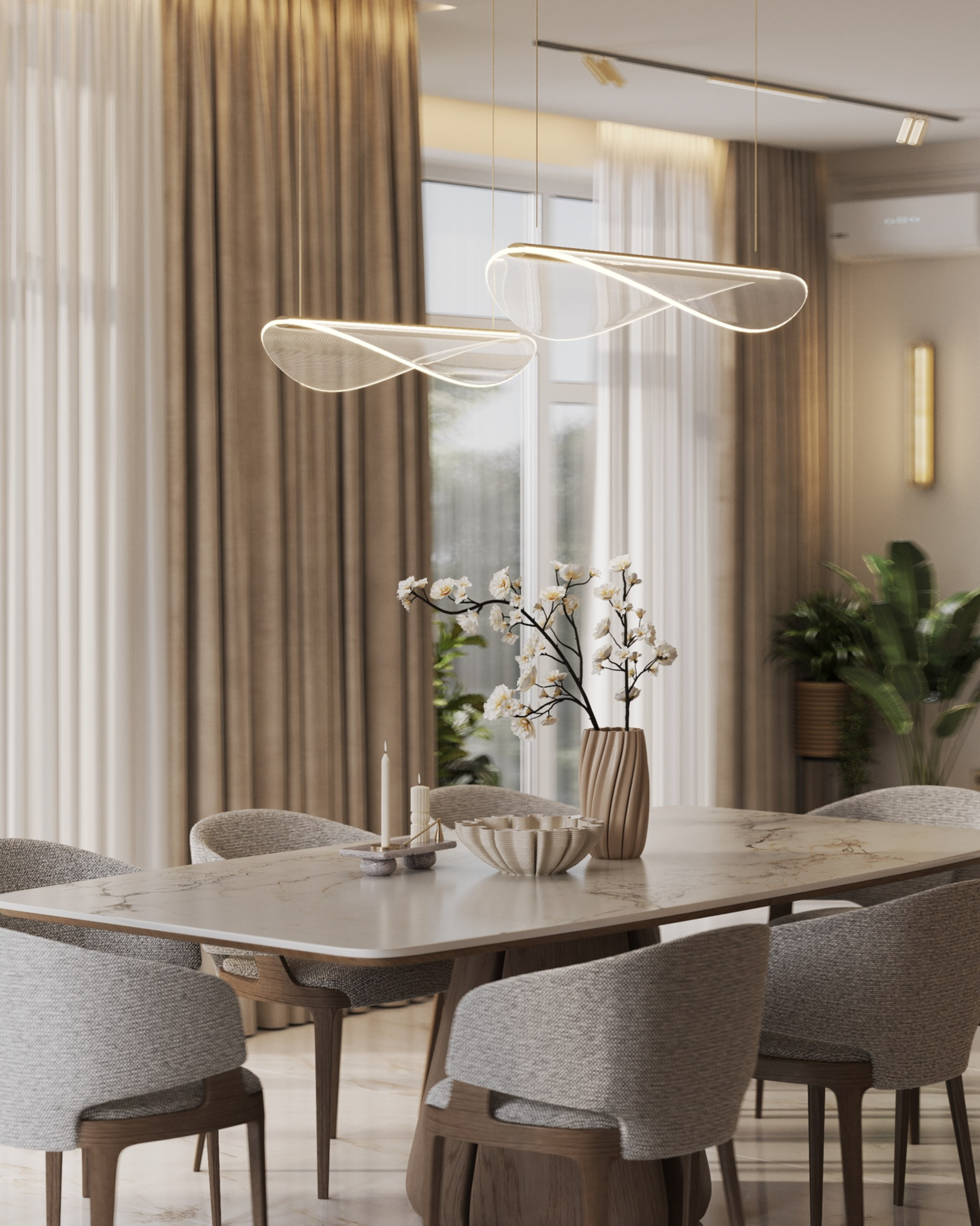 Residence Bulatovo. 3D Визуализация интерьера