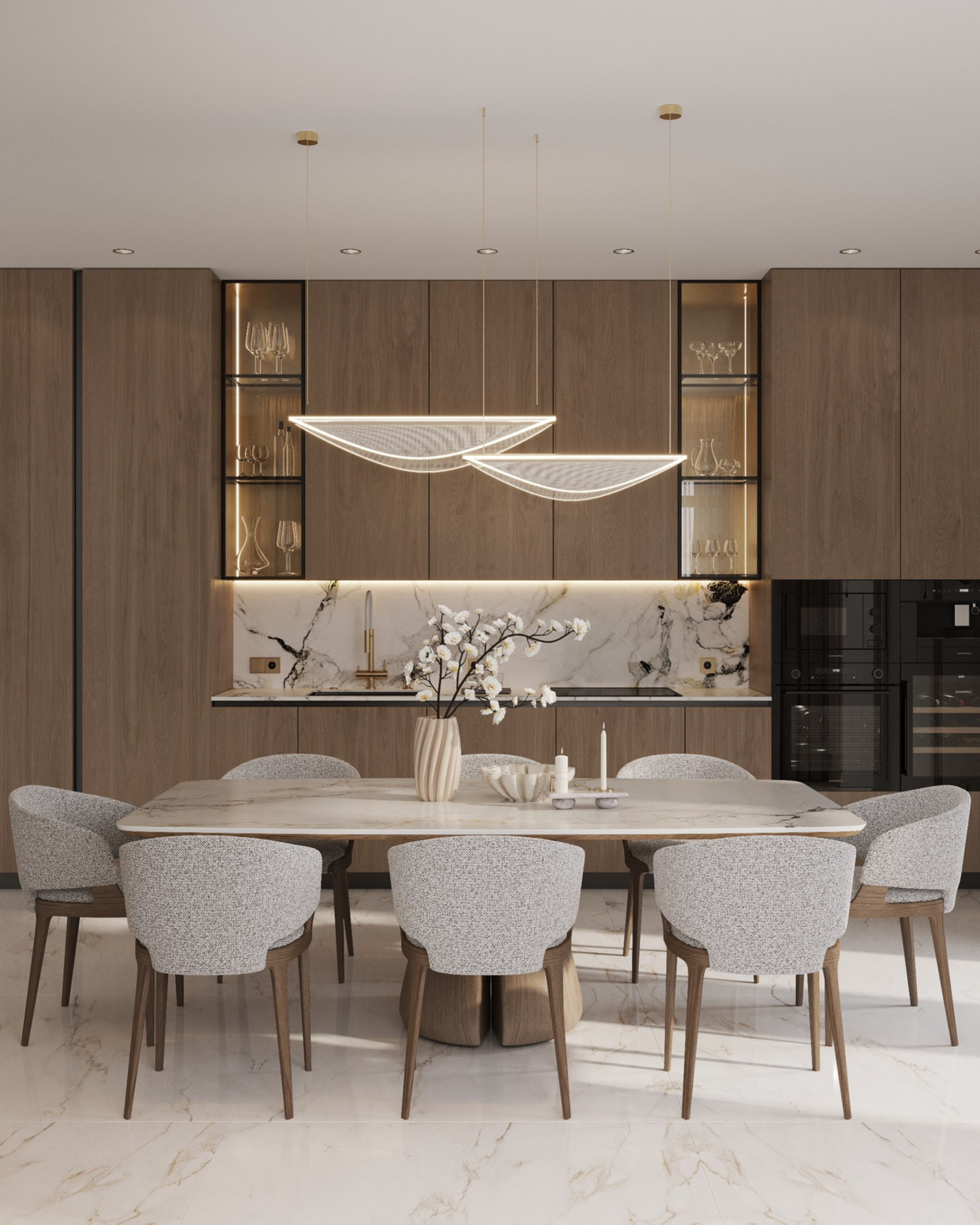Residence Bulatovo. 3D Визуализация интерьера
