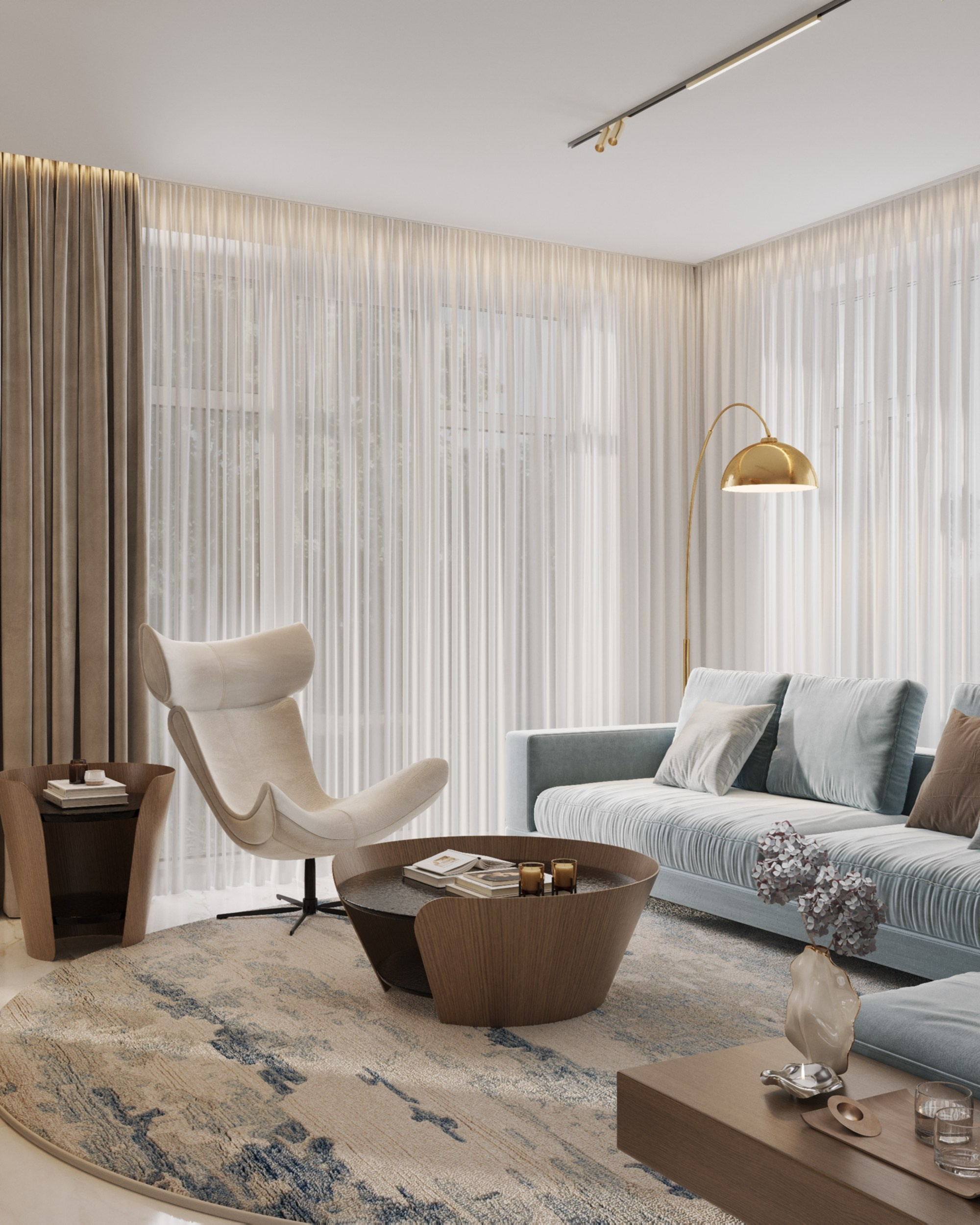 Residence Bulatovo. 3D Визуализация интерьера